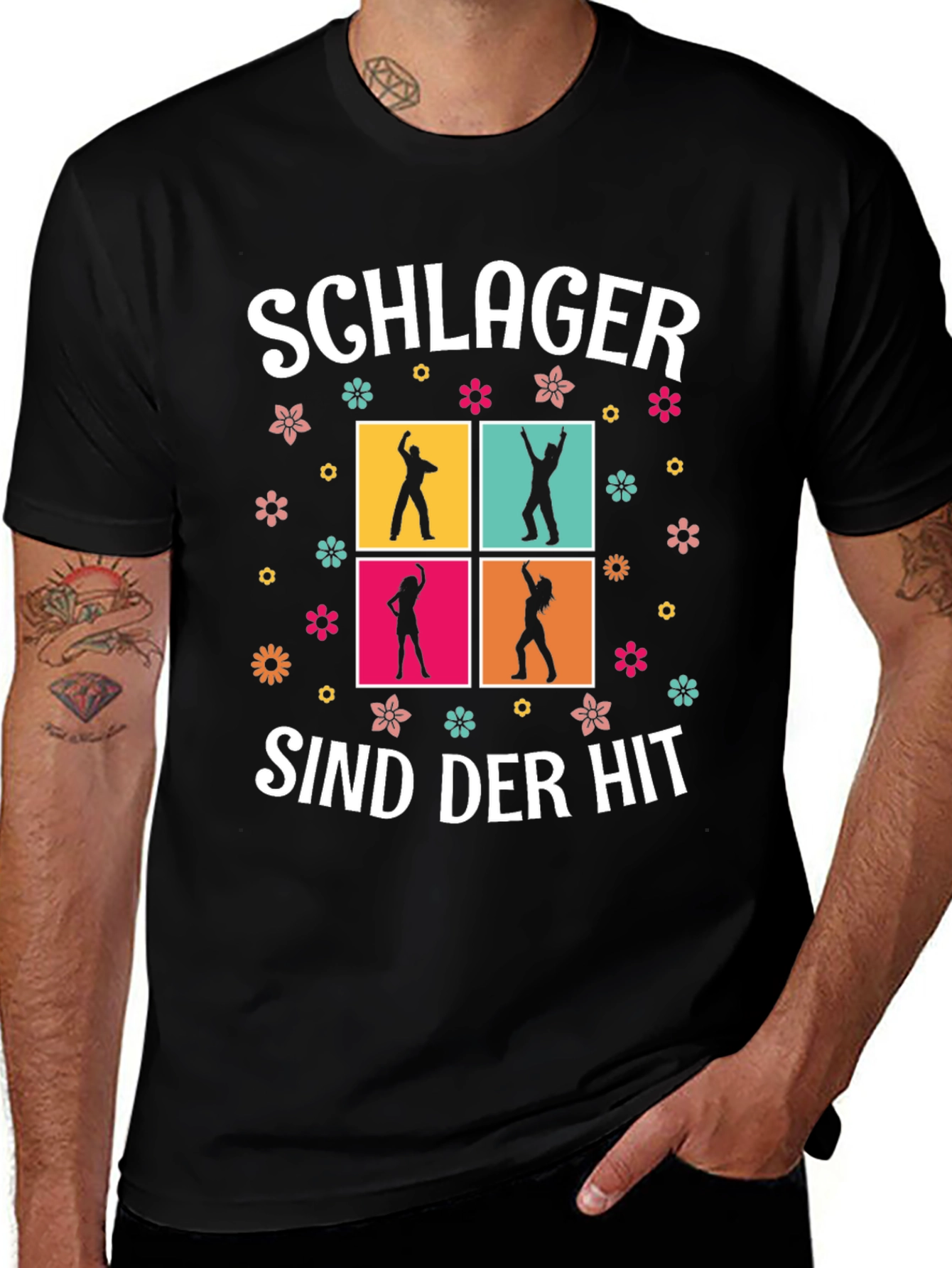 Schlager Sind Der Hit T-Shirt, Dancing Silhouettes