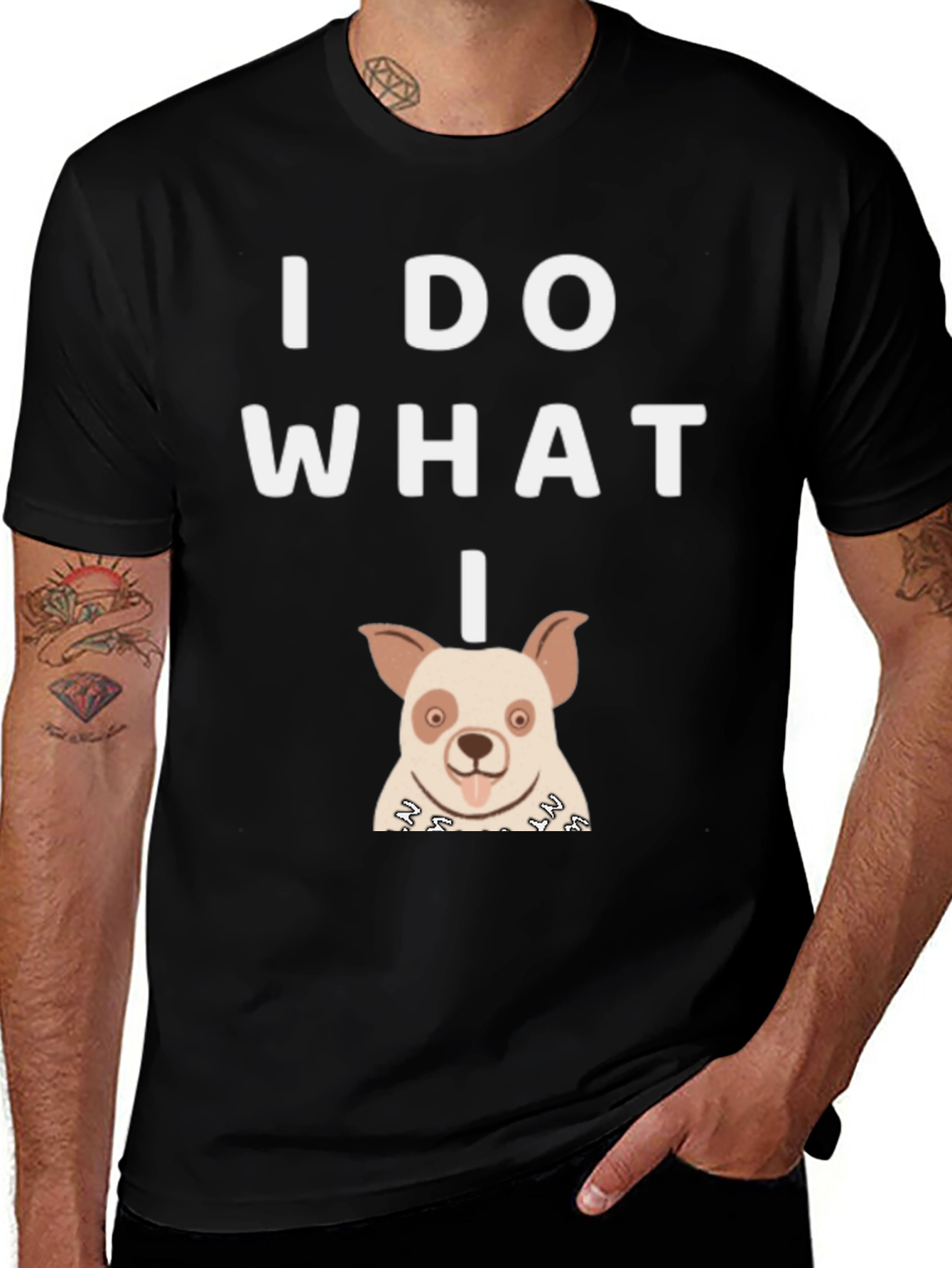 Variant 19 of I Do What I Want Dog T-Shirt