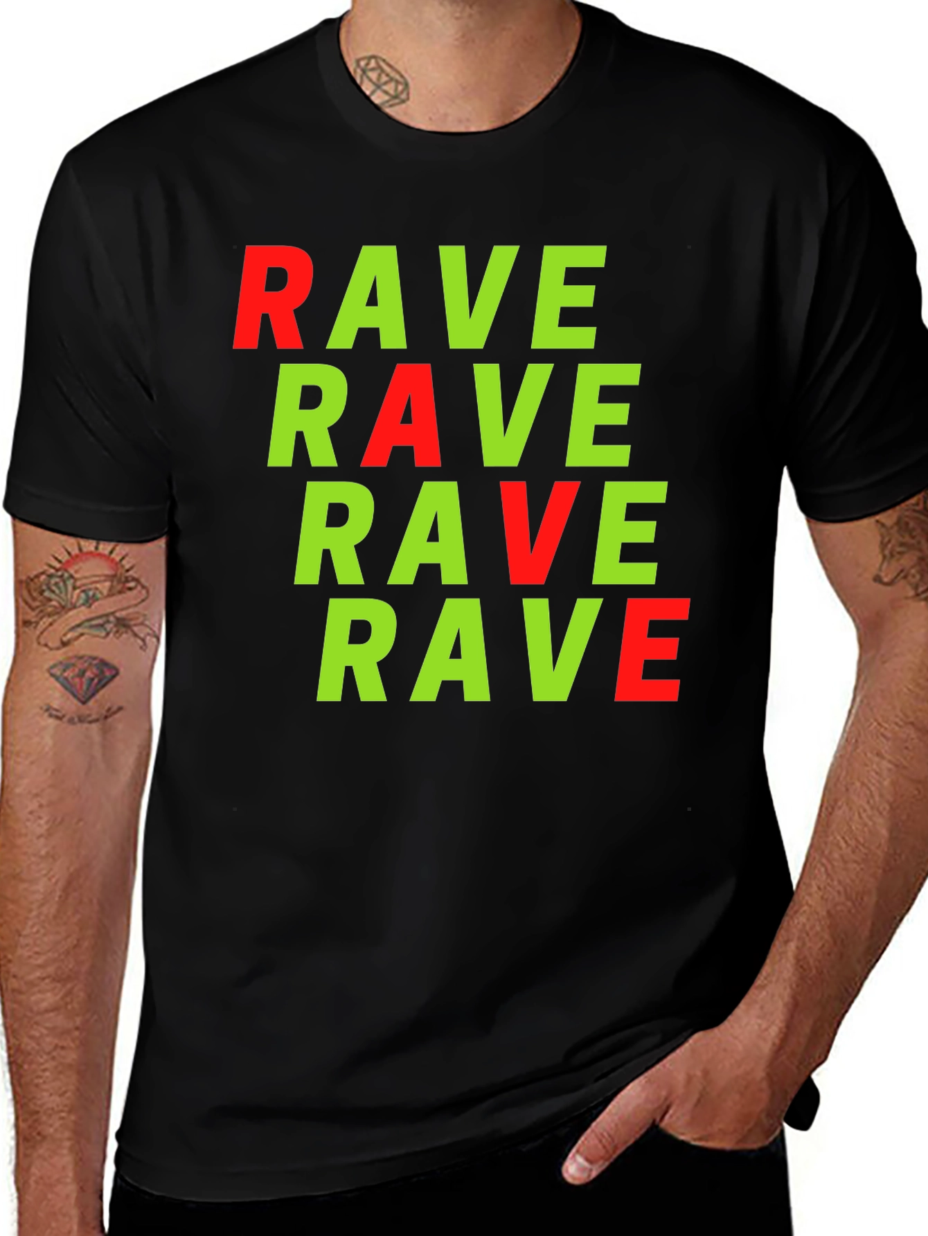 Variant 15 of Rave Graphic Tee - Bold Statement Shirt