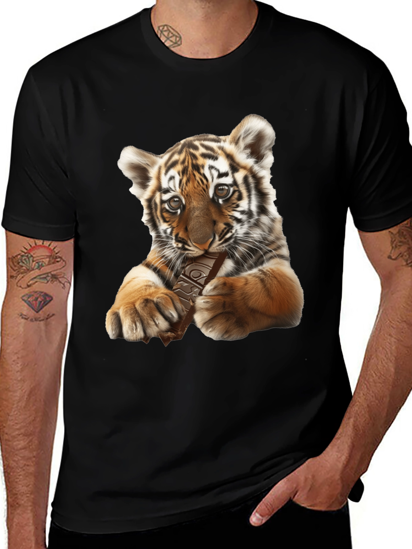 Variant 18 of Tiger Cub Chocolate Lover Graphic Tee