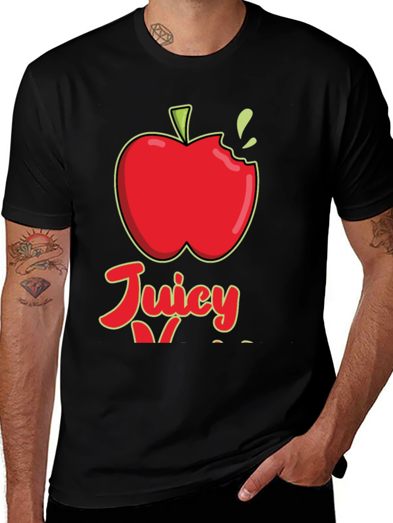 Variant 19 of Juicy Apple Graphic Tee - Unisex Cotton T-Shirt