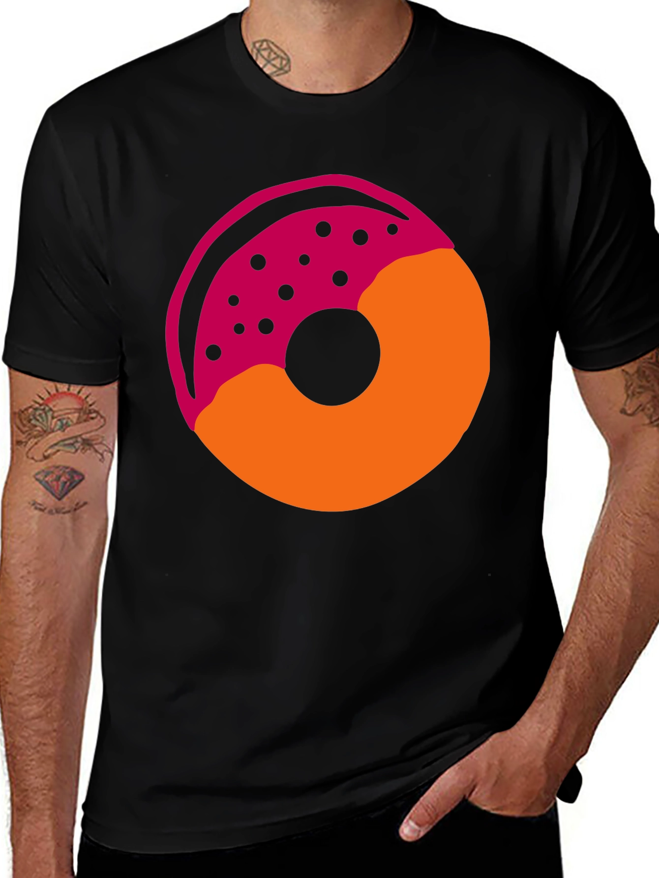 Variant 15 of Donut Graphic T-Shirt - Casual Style Tee