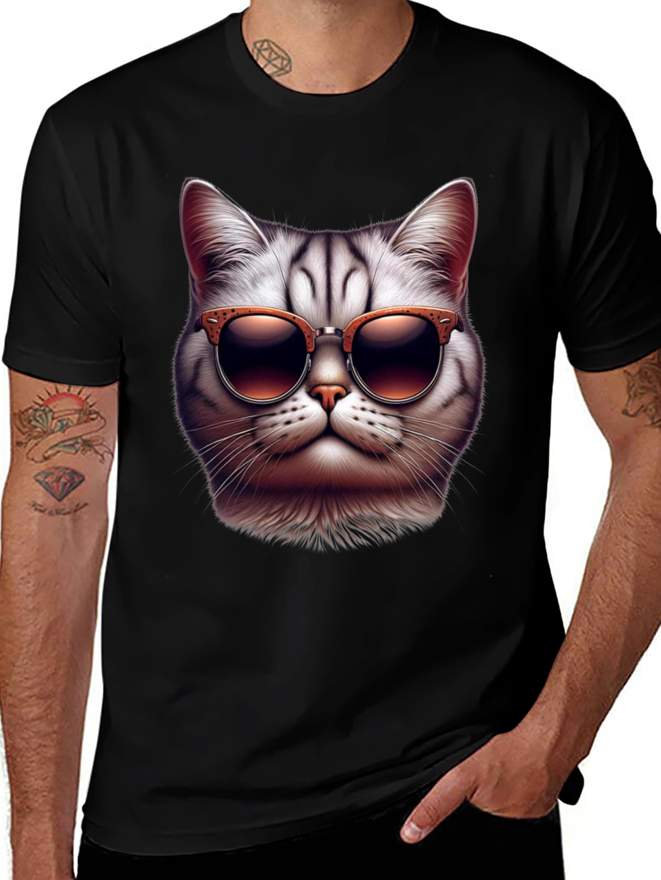 Variant 24 of Cool Cat Sunglasses Graphic T-Shirt
