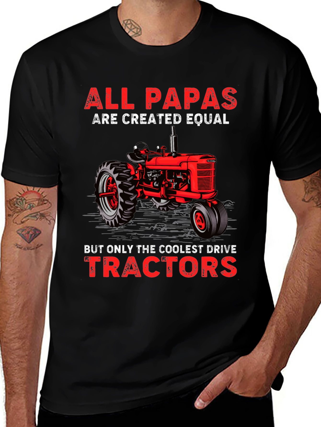 Variant 28 of All Papas Drive Tractors T-Shirt