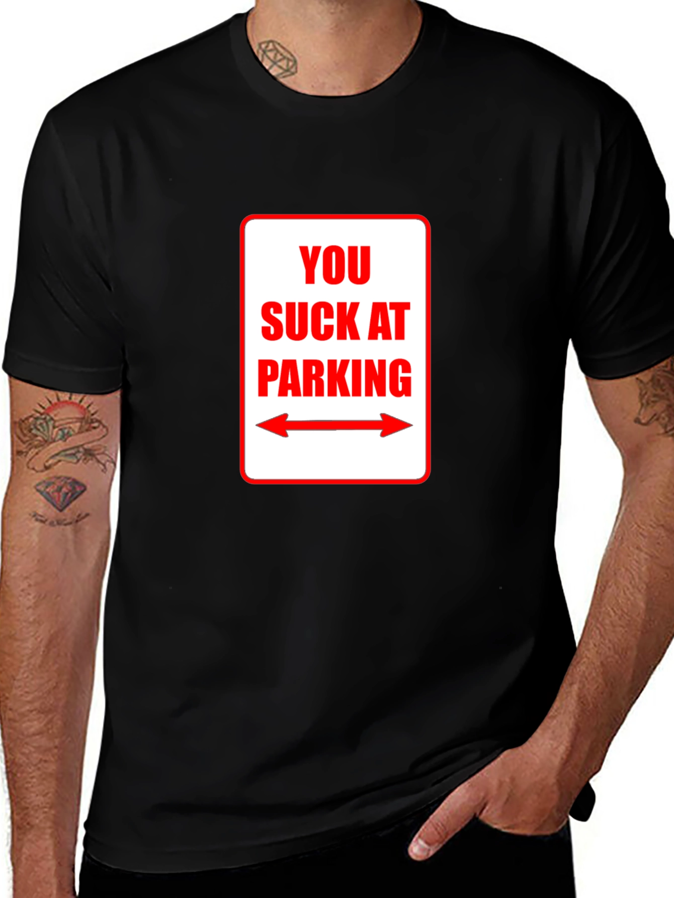 Variant 6 of You Suck At Parking T-Shirt - Funny Sarcastic Tee