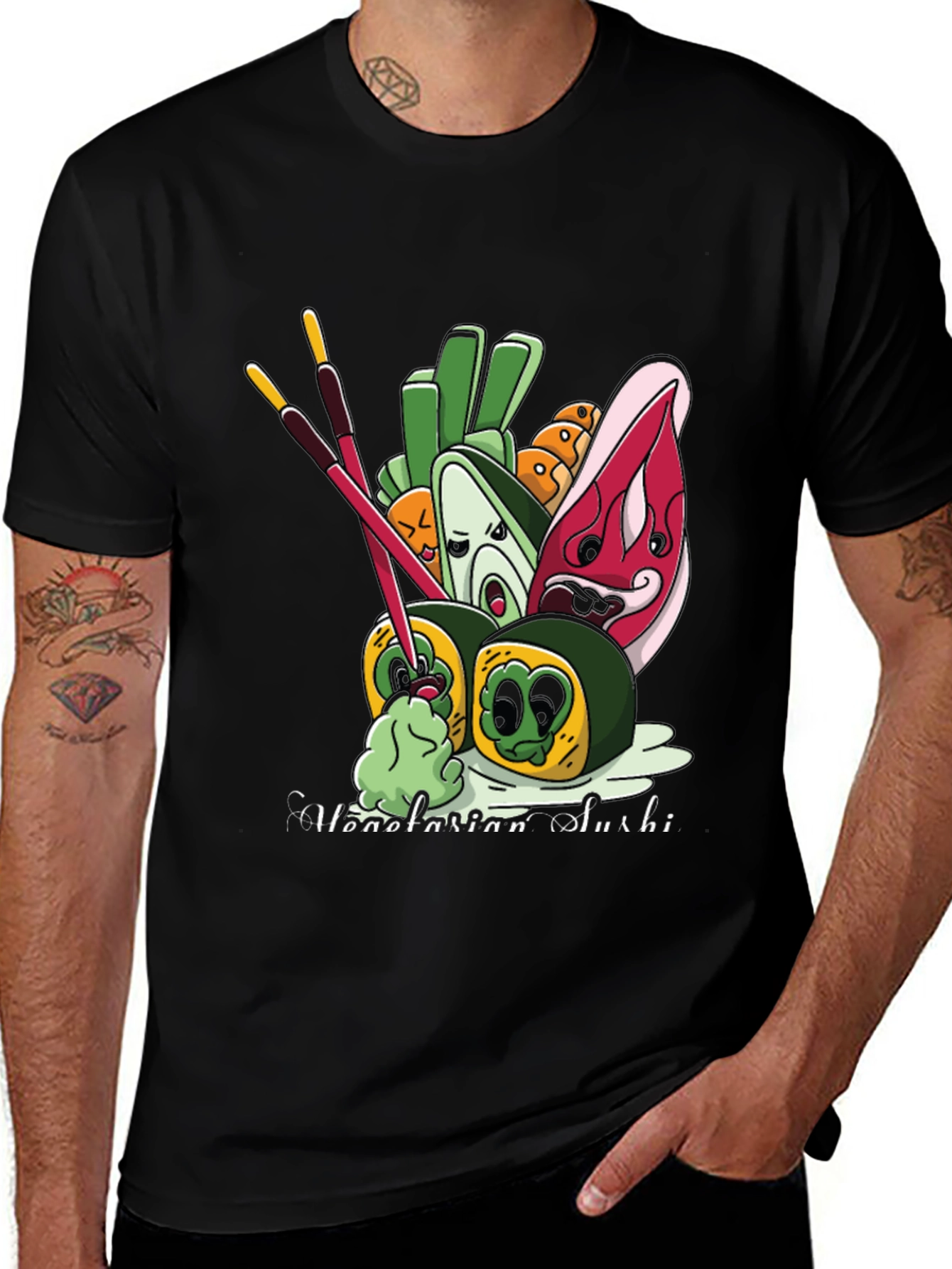 Variant 4 of Vegetarian Sushi Graphic Tee
