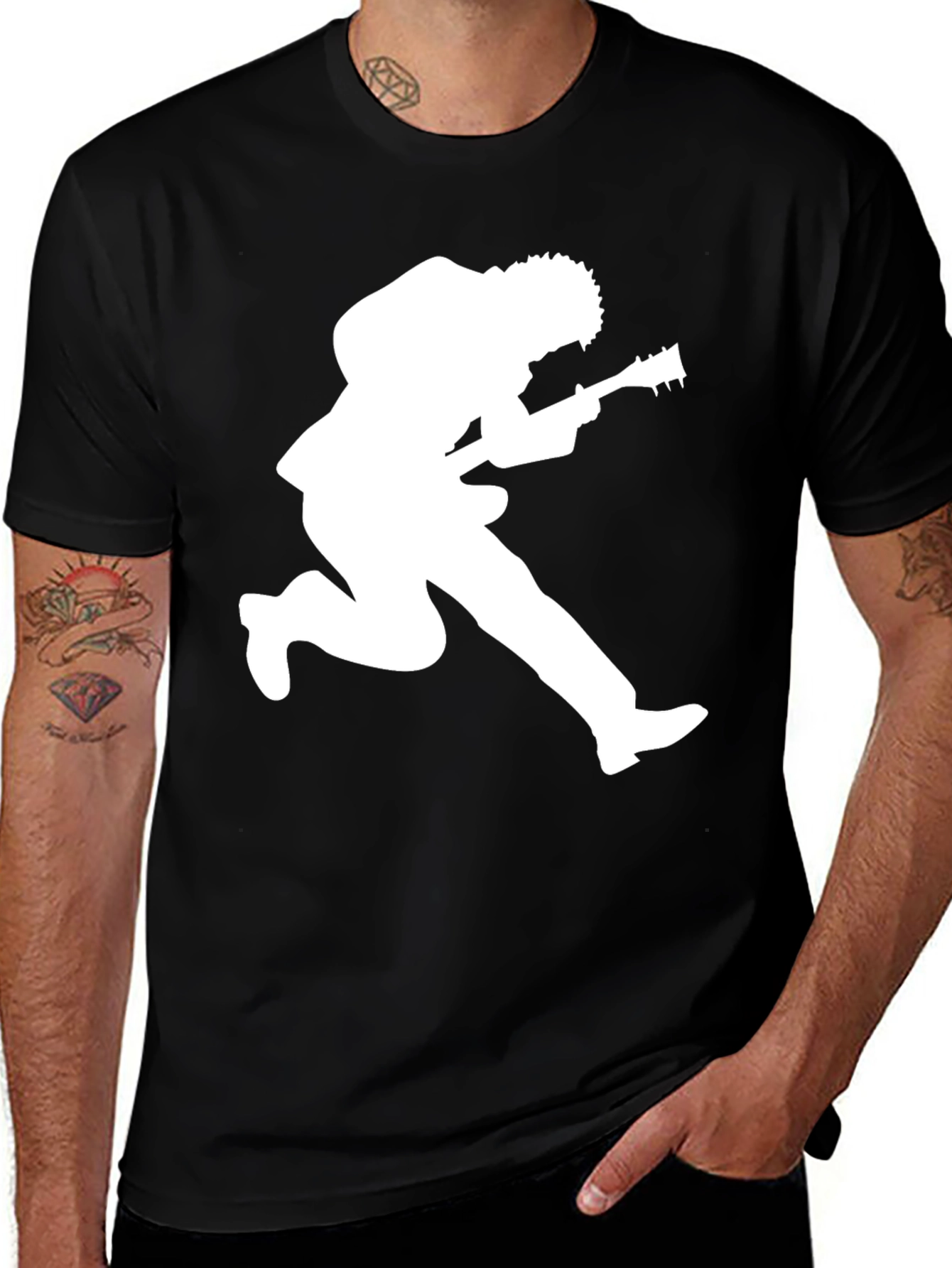 Variant 19 of Guitar Legend Black Graphic Tee