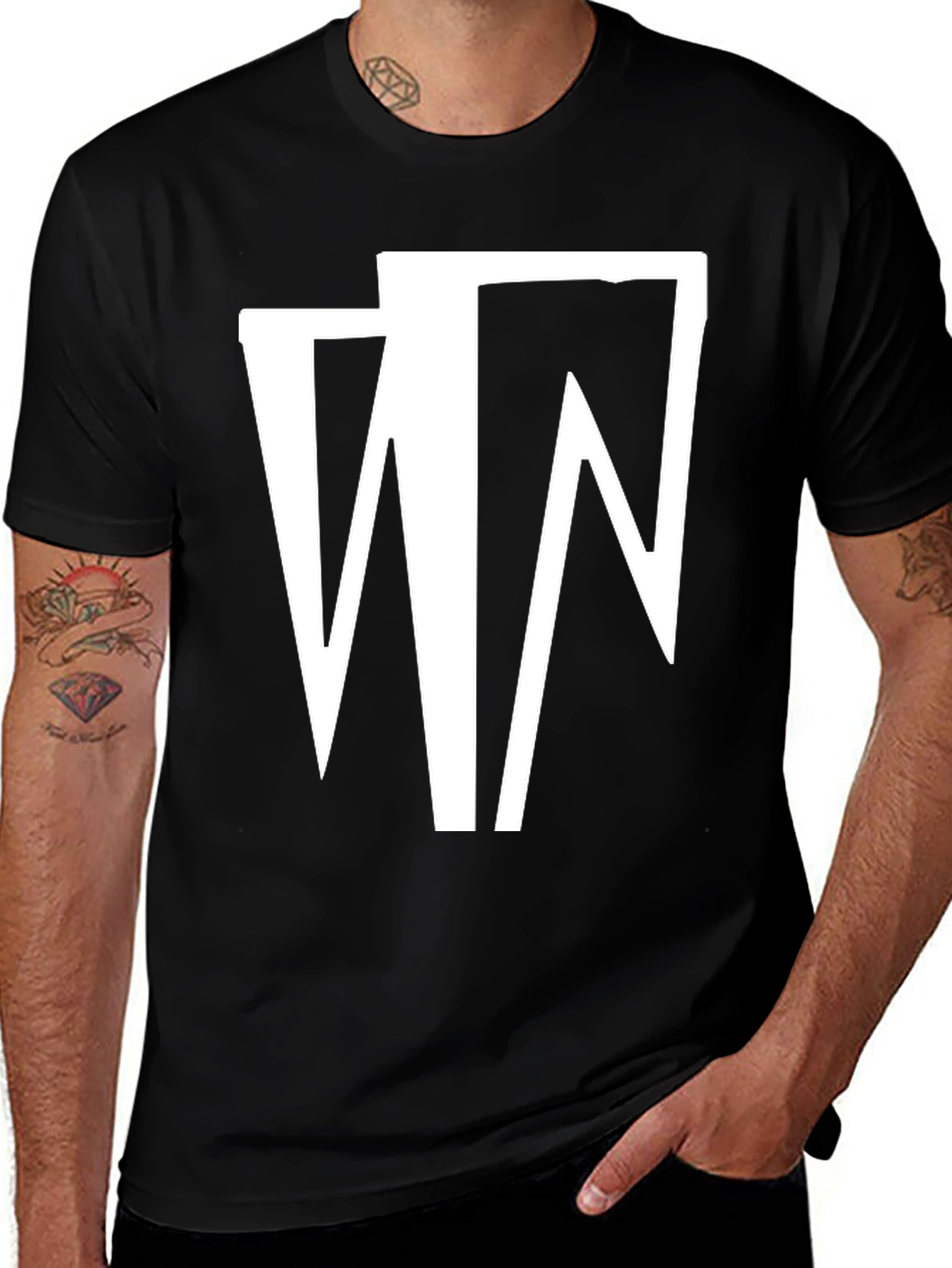 Variant 16 of Abstract Graphic Black T-Shirt