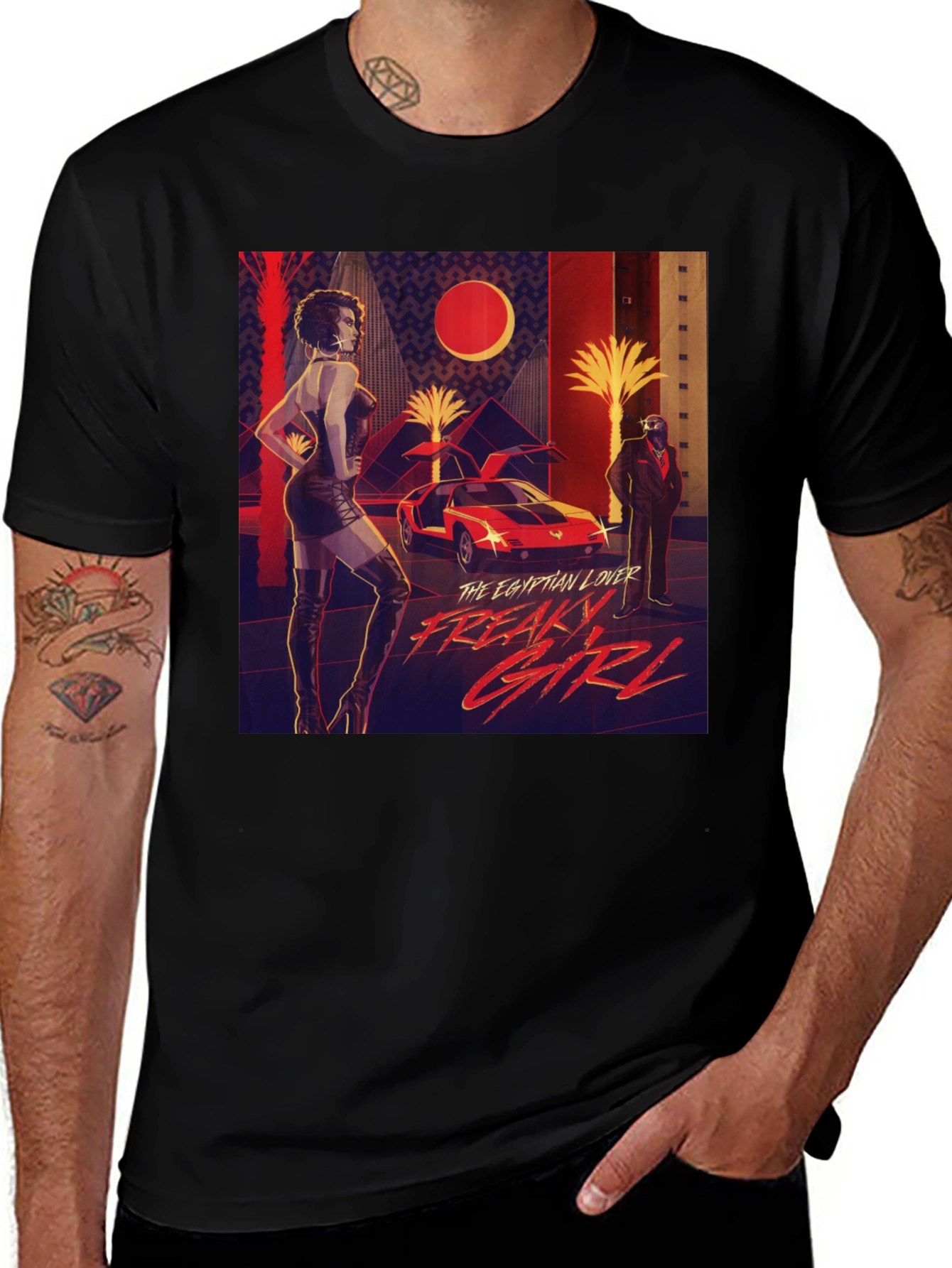 Black Egyptian Lover Freaky Girl Graphic T-Shirt main image