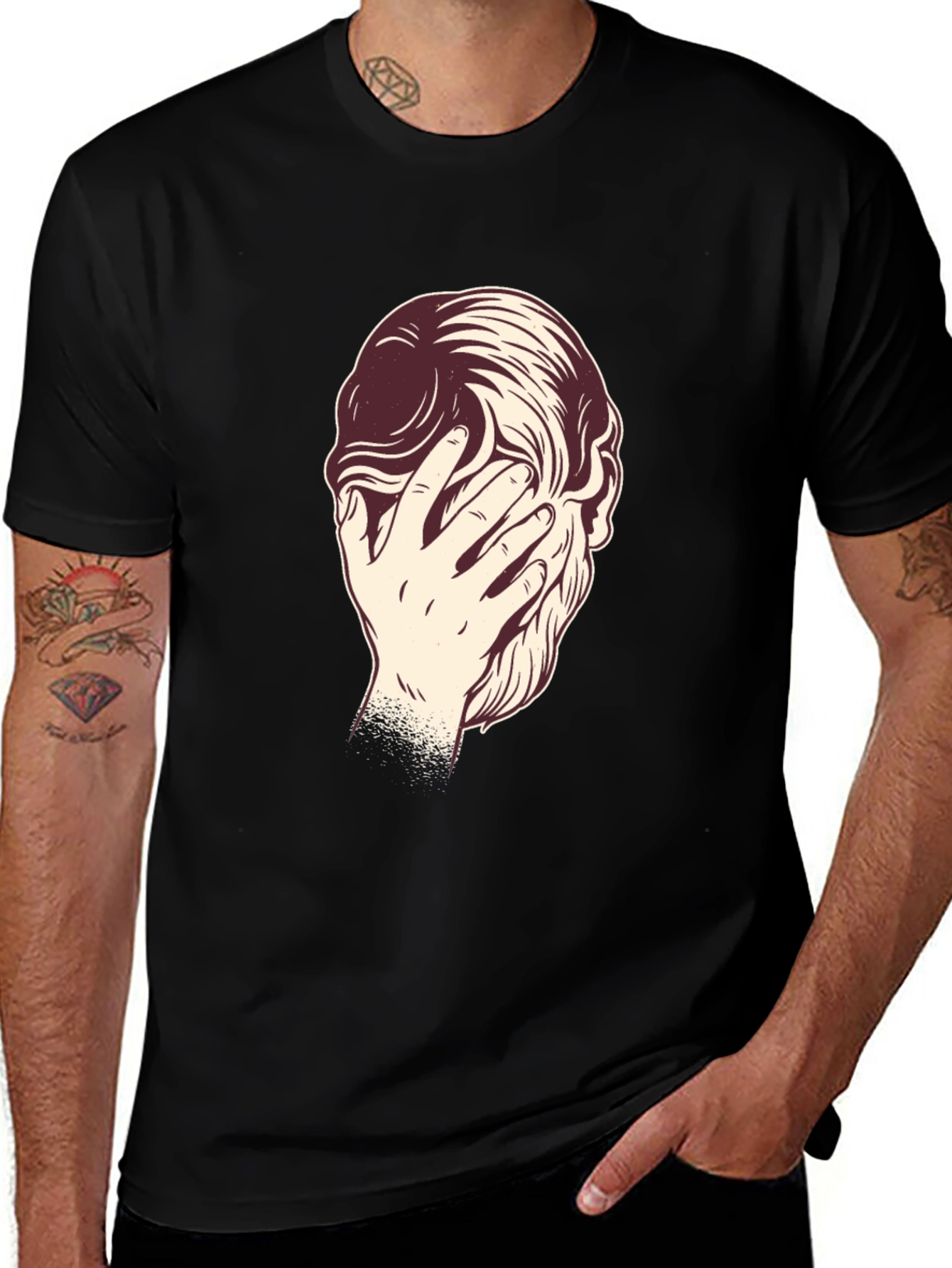 Variant 22 of Face Palm Graphic Tee - Unique Design, Soft Cotton
