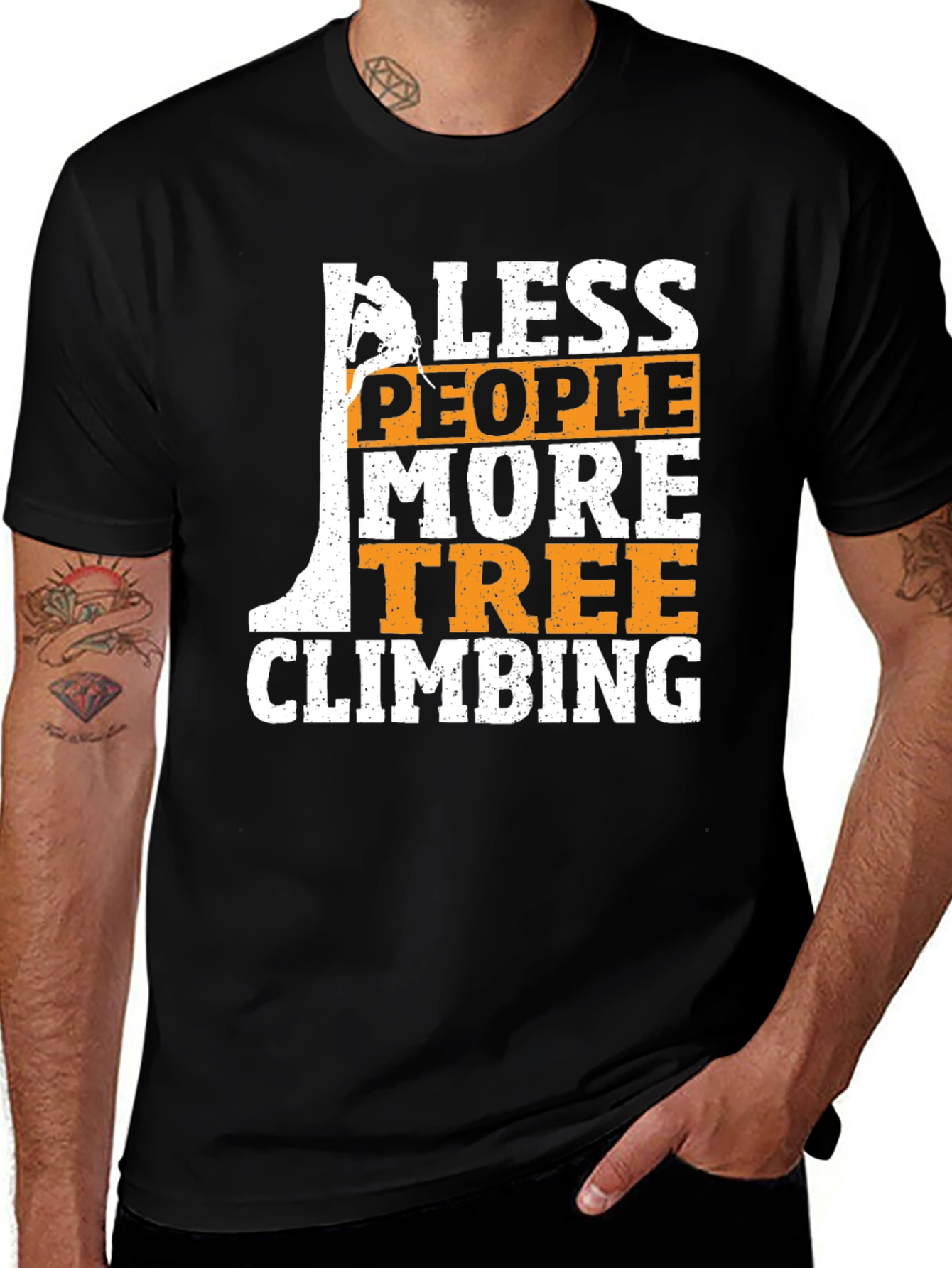 Less People More Tree Climbing Graphic Tee