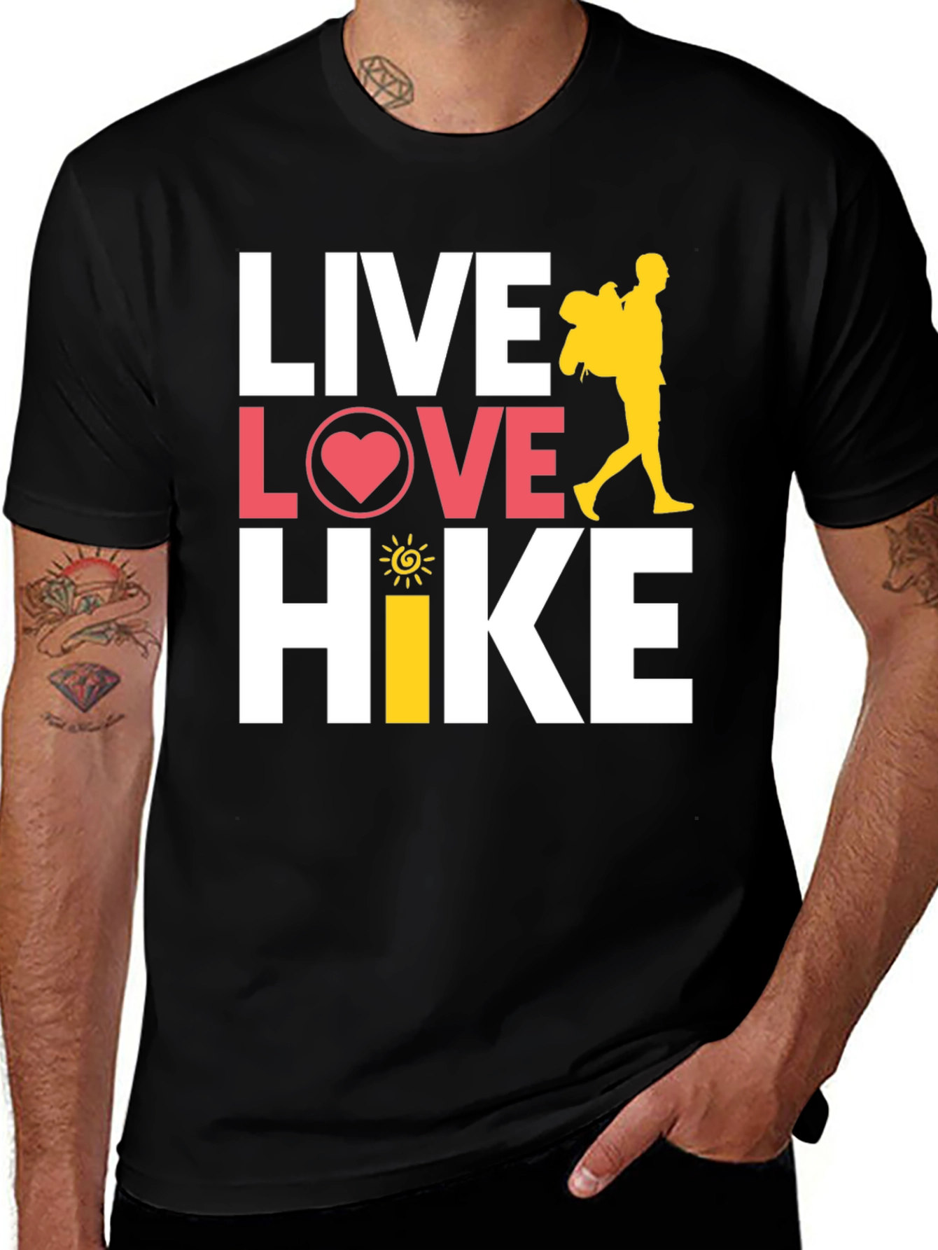Variant 11 of Live Love Hike Graphic Tee - Adventure Ready
