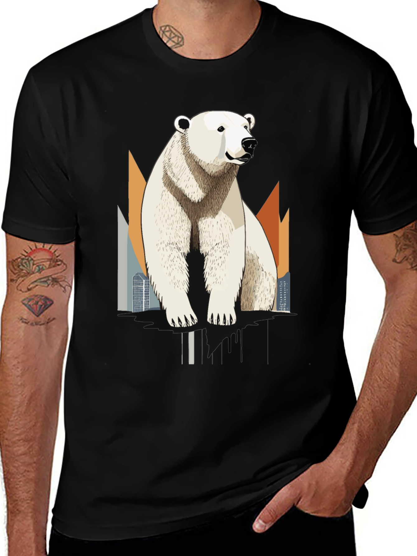 Variant 24 of Polar Bear Graphic T-Shirt - Cool Animal Tee