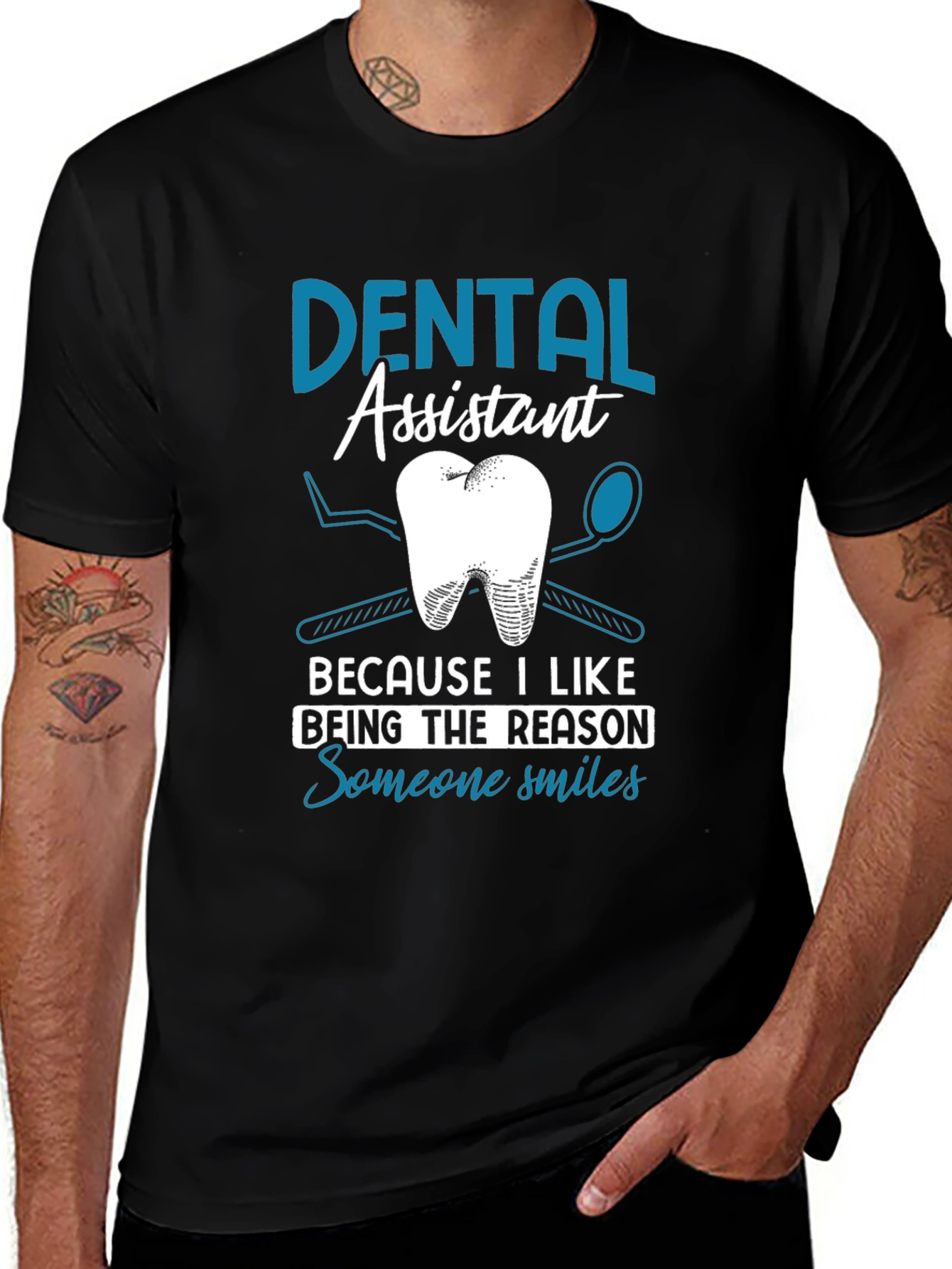 Dental Assistant T-Shirt - Smiles Reason