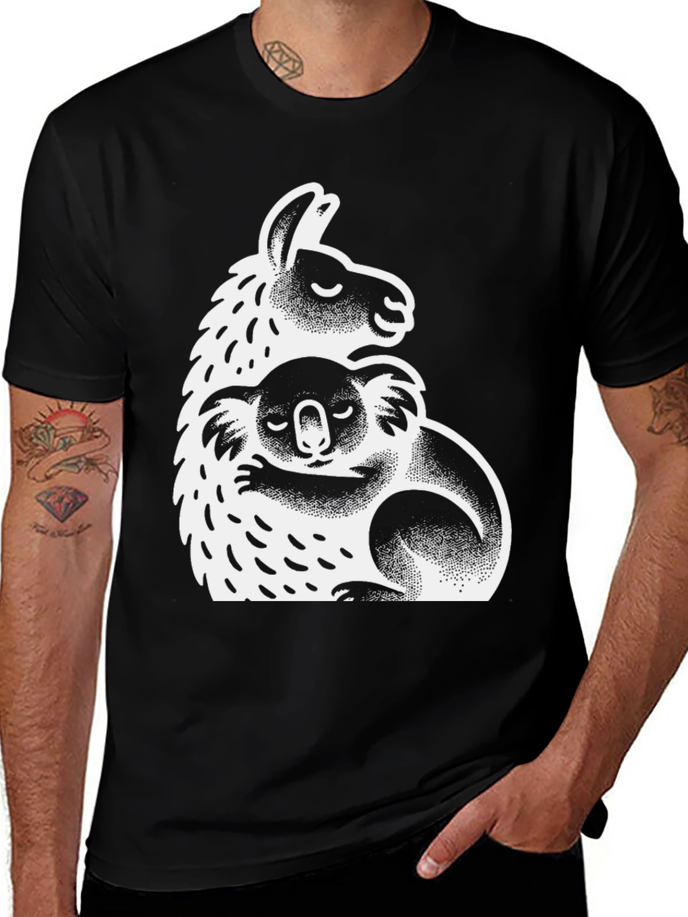 Variant 26 of Llama & Koala Graphic Tee