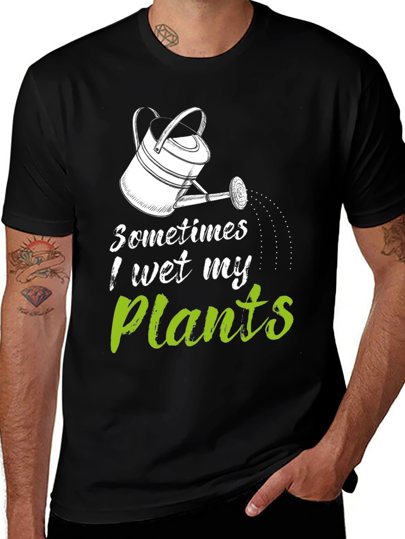 Variant 7 of Funny Gardening T-Shirt - I Wet My Plants