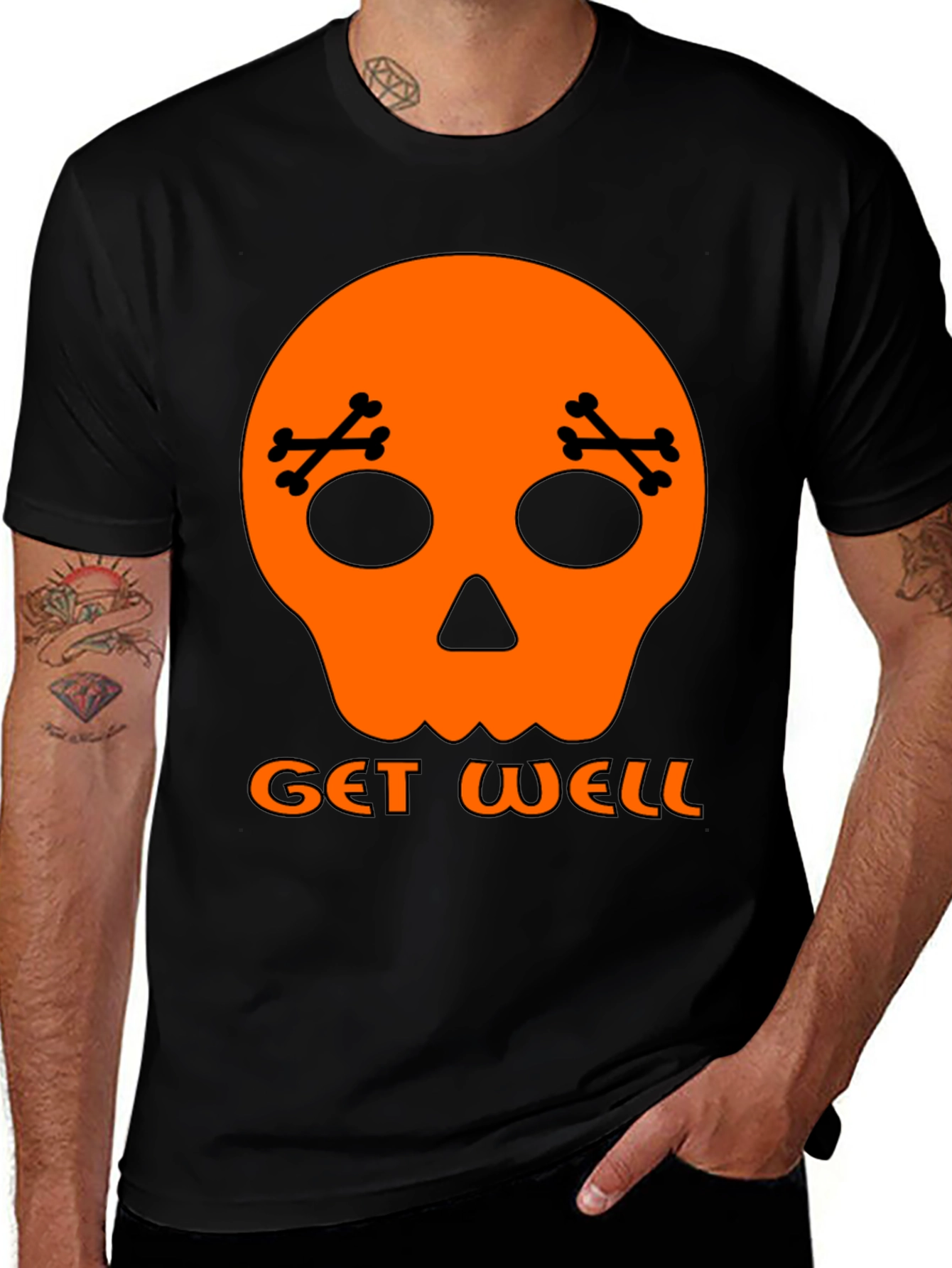 Get Well Skeleton Graphic T-Shirt