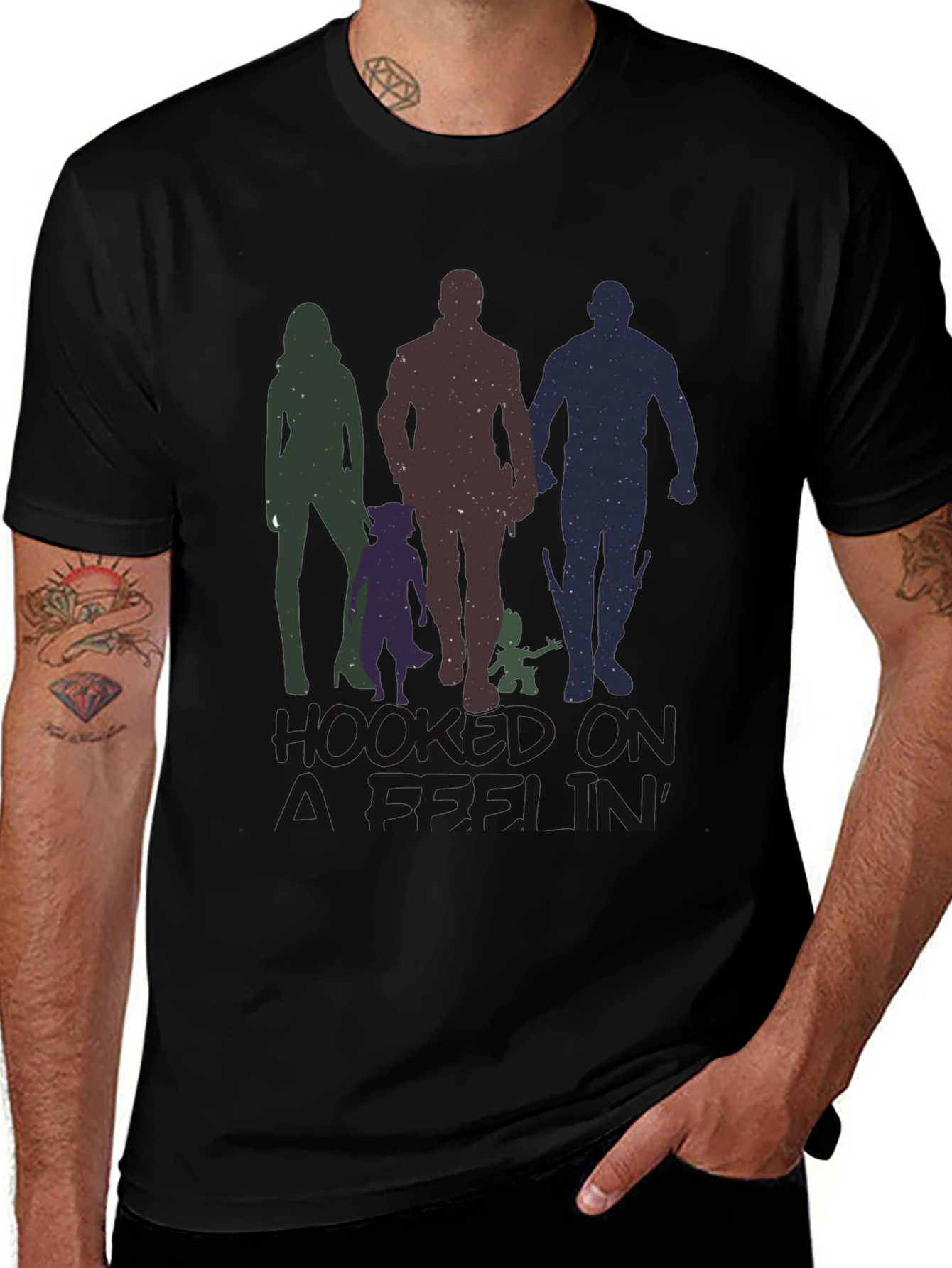 Guardians Inspired T-Shirt - Hand on Feeling Design