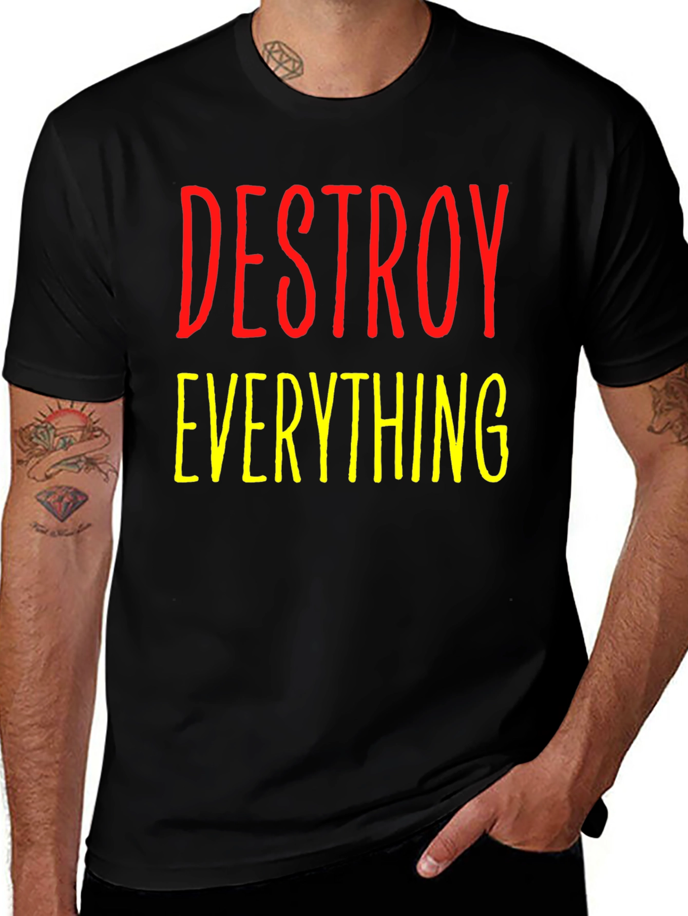 Variant 18 of Destroy Everything Graphic Tee - Bold Statement Shirt