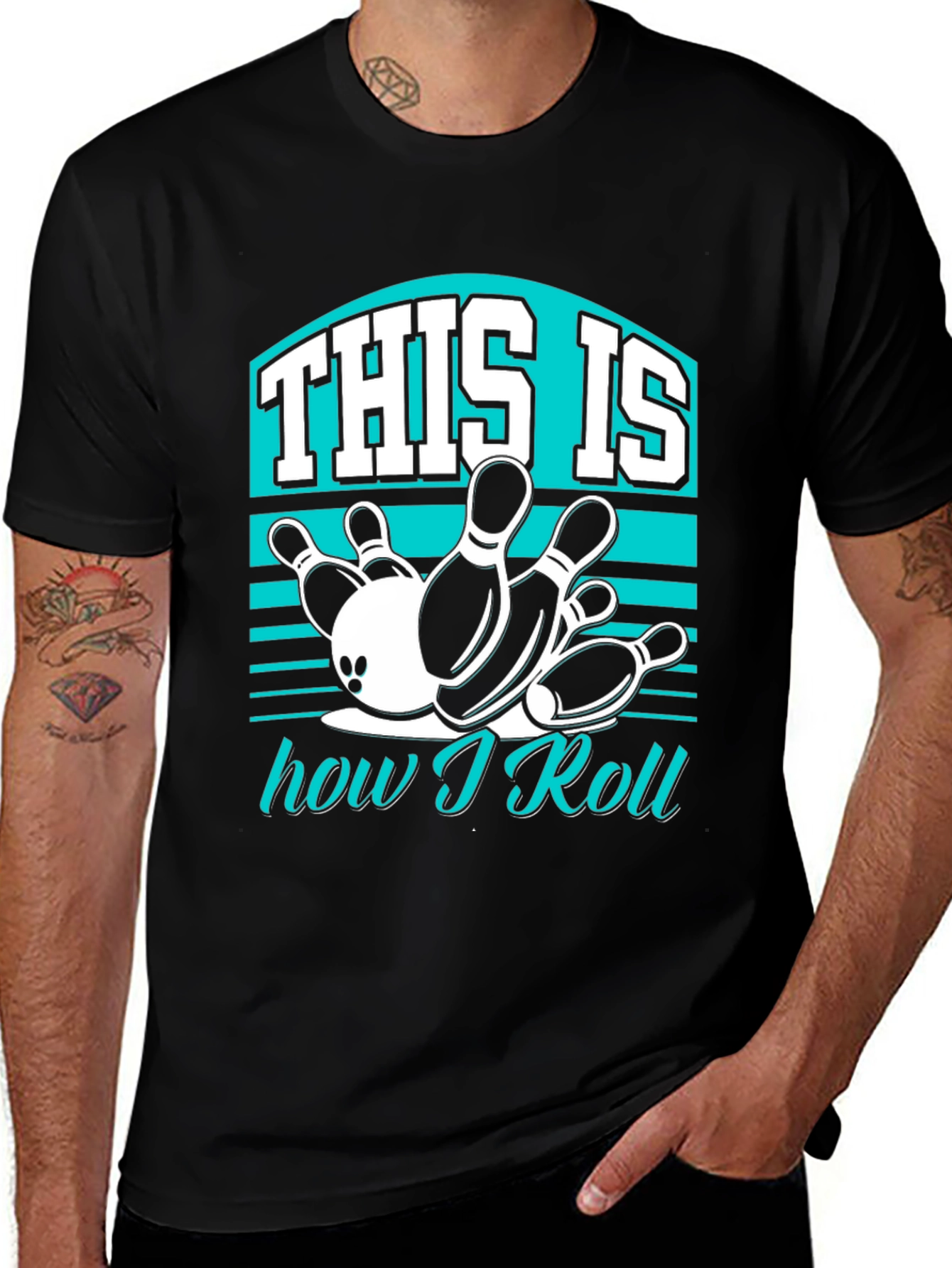 Variant 5 of Bowling T-Shirt - This Is How I Roll
