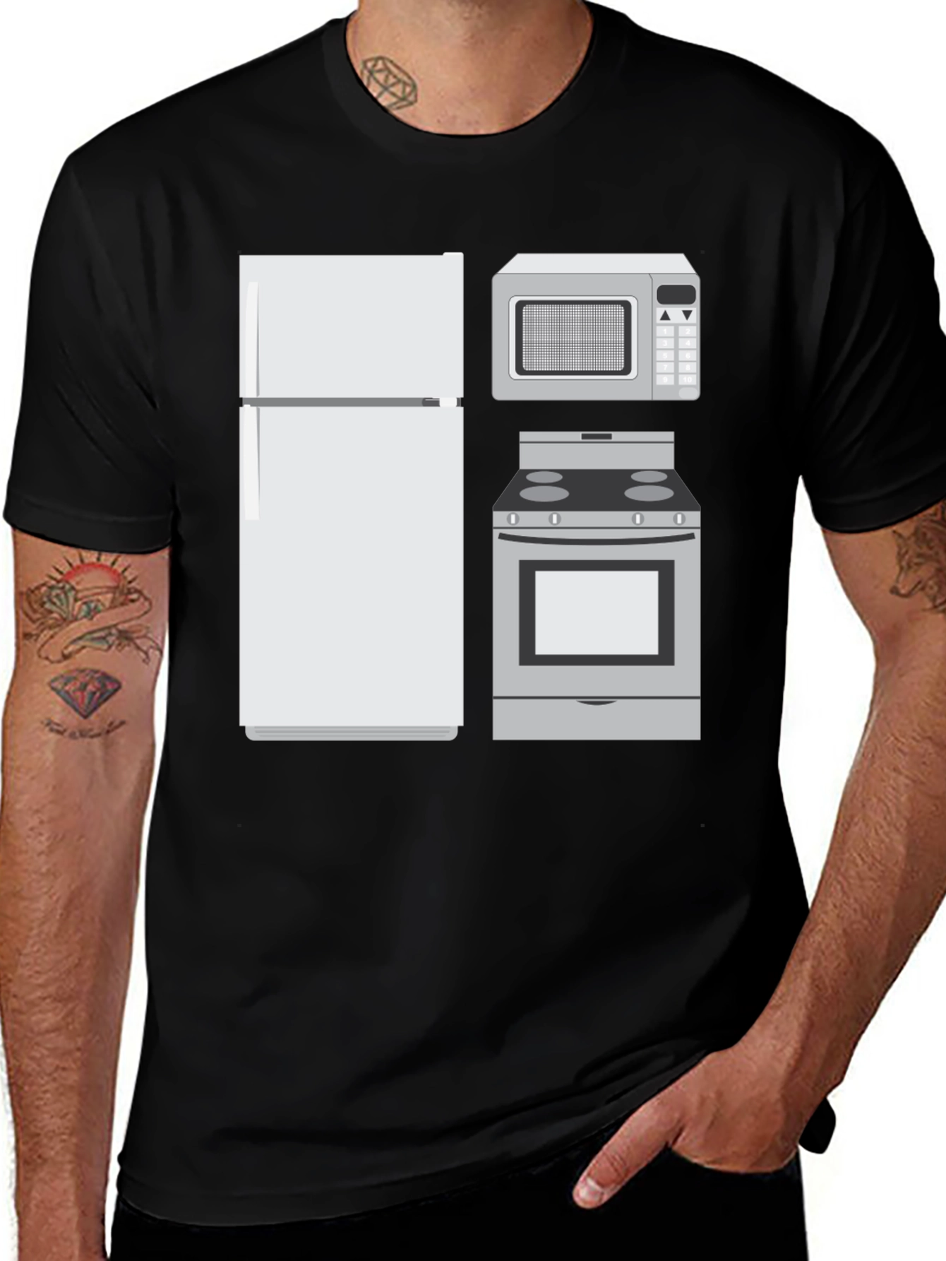 Funny Kitchen Appliance Graphic T-Shirt