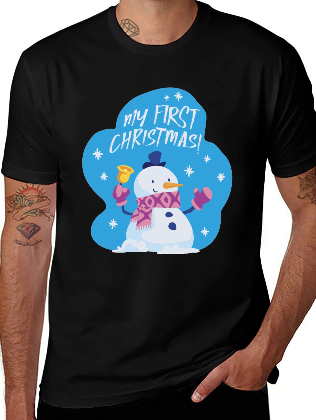 My First Christmas Snowman Graphic Tee