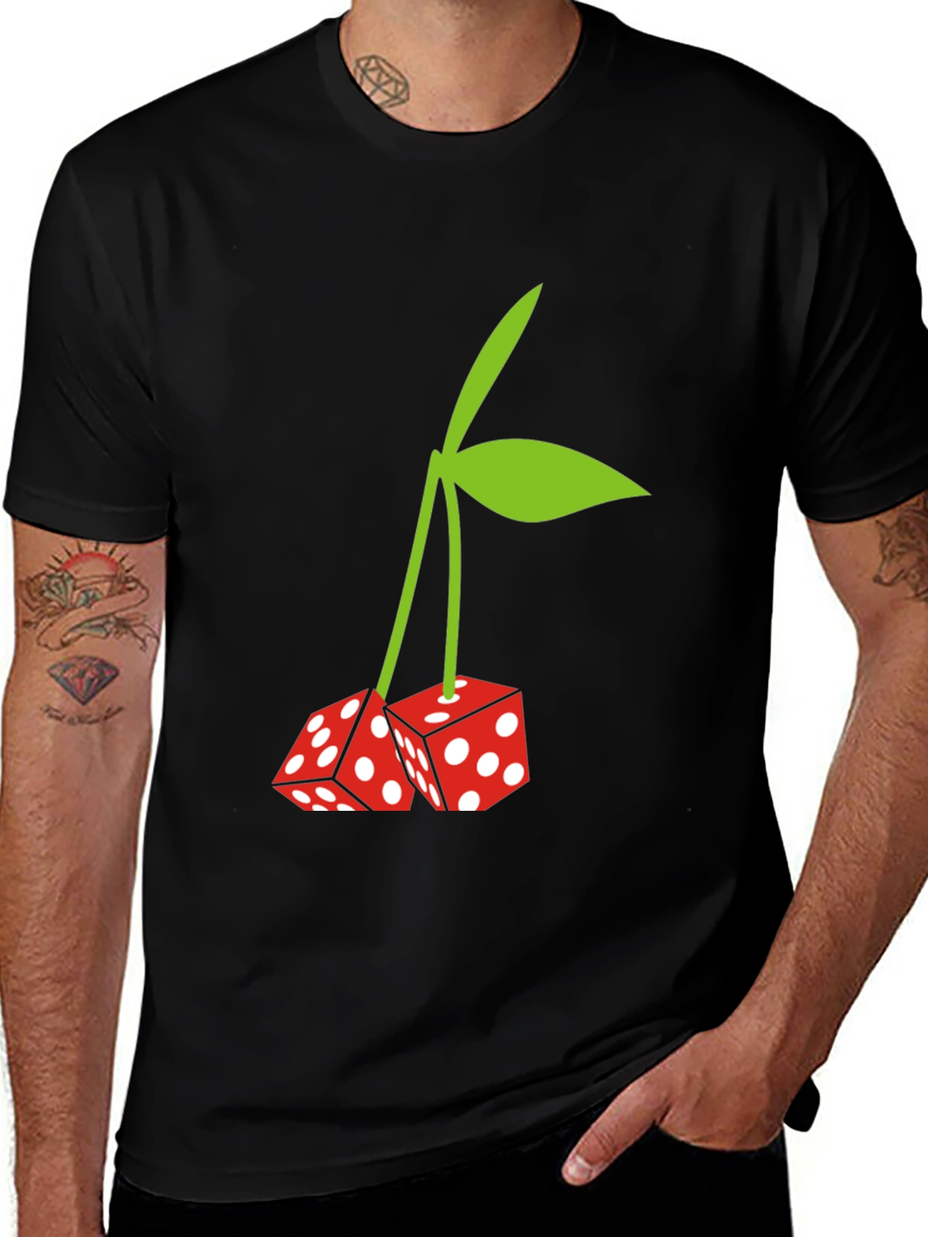 Variant 16 of Dice Cherry Graphic Tee