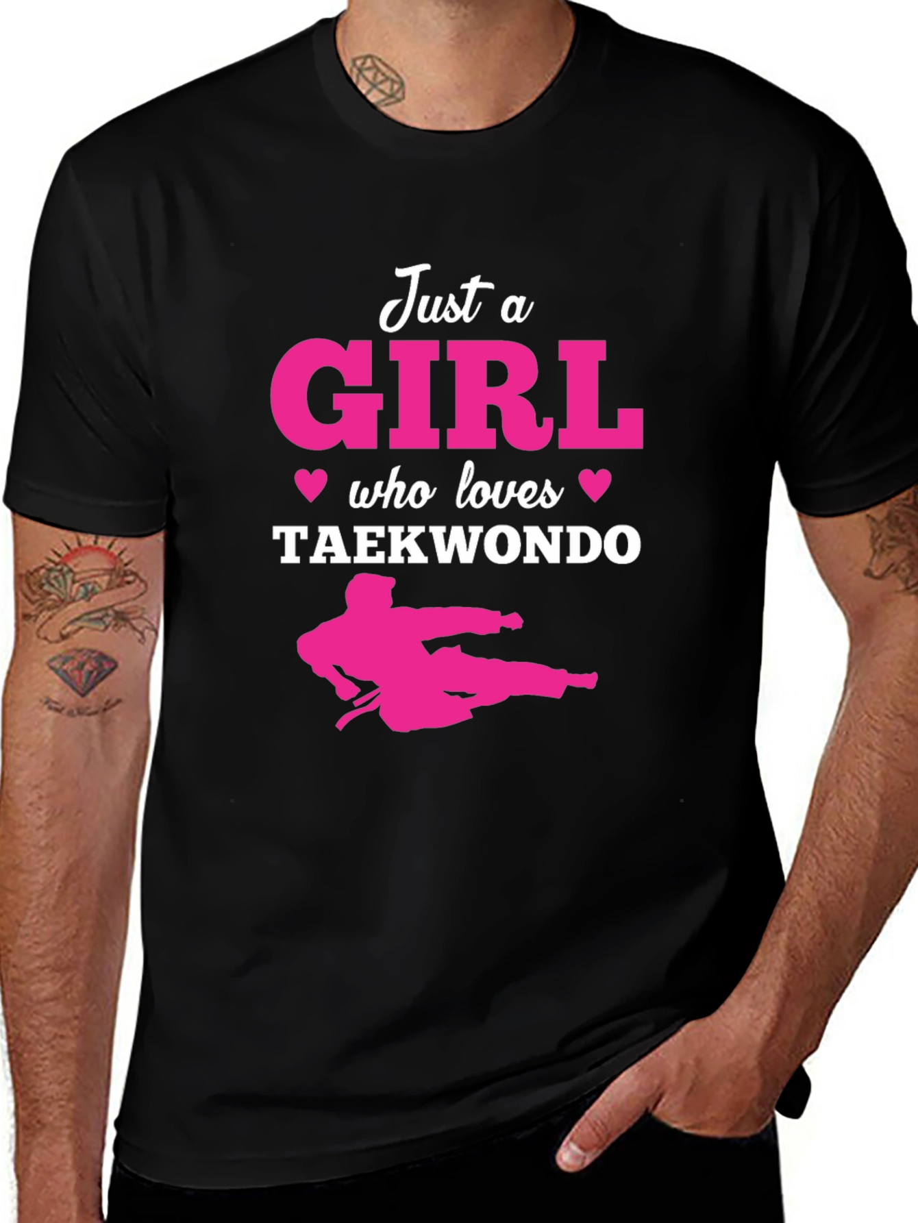 Variant 25 of Just a Girl Who Loves Taekwondo T-Shirt