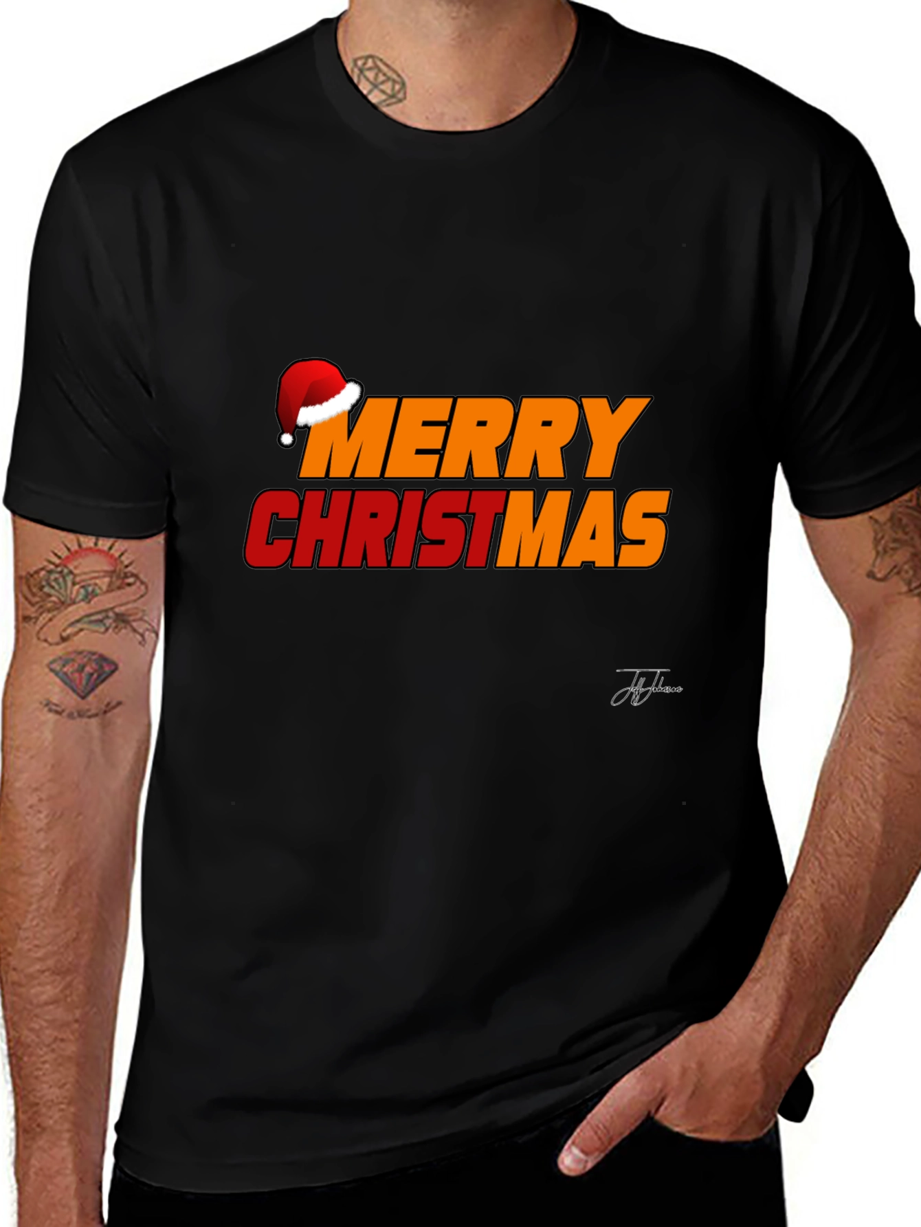 Merry Christmas Graphic Tee - Holiday Cheer
