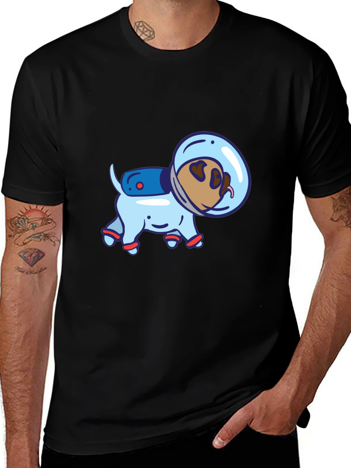 Variant 30 of Dog Astronaut Graphic T-Shirt