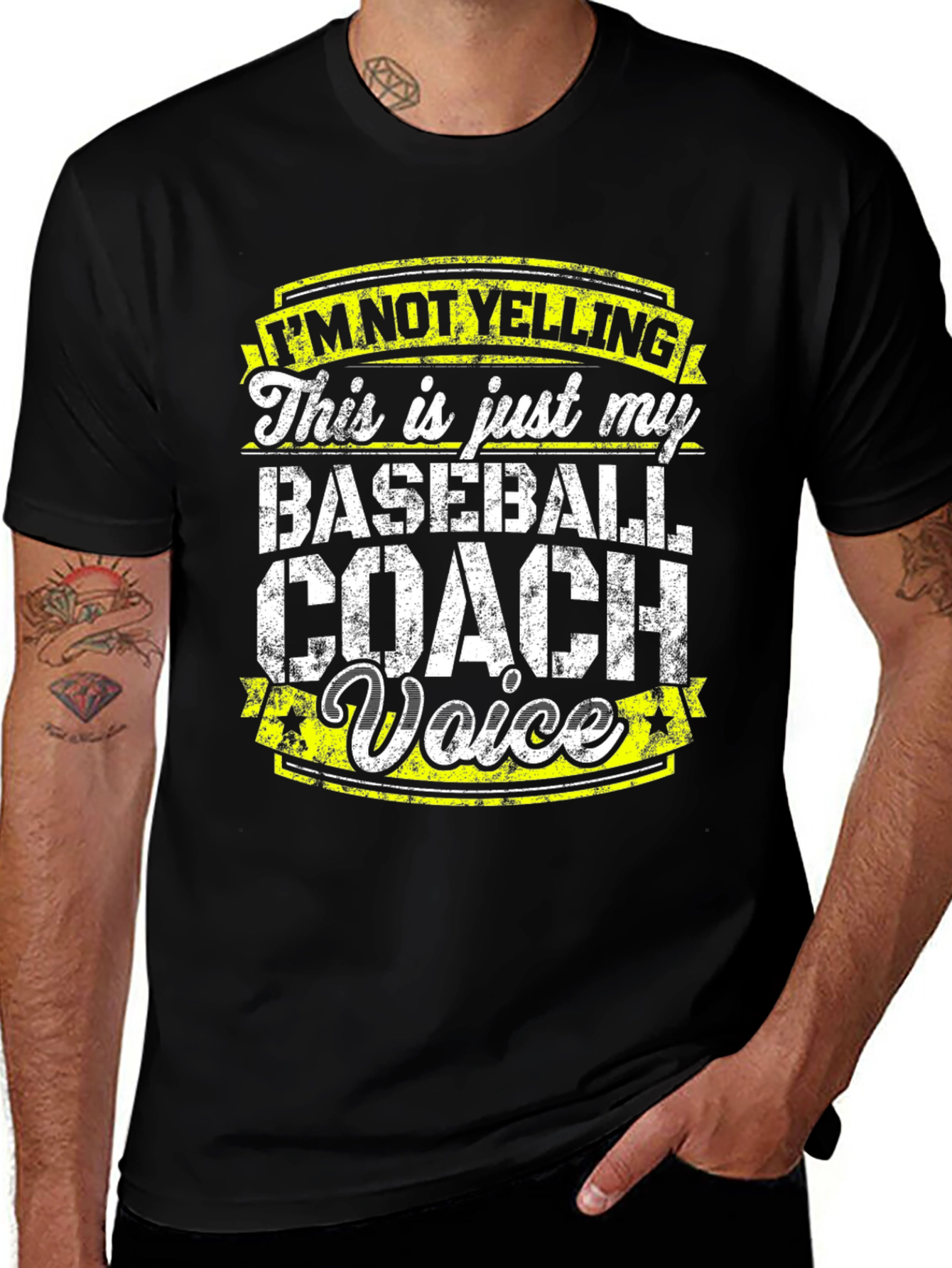 Baseball Coach Voice Graphic T-Shirt