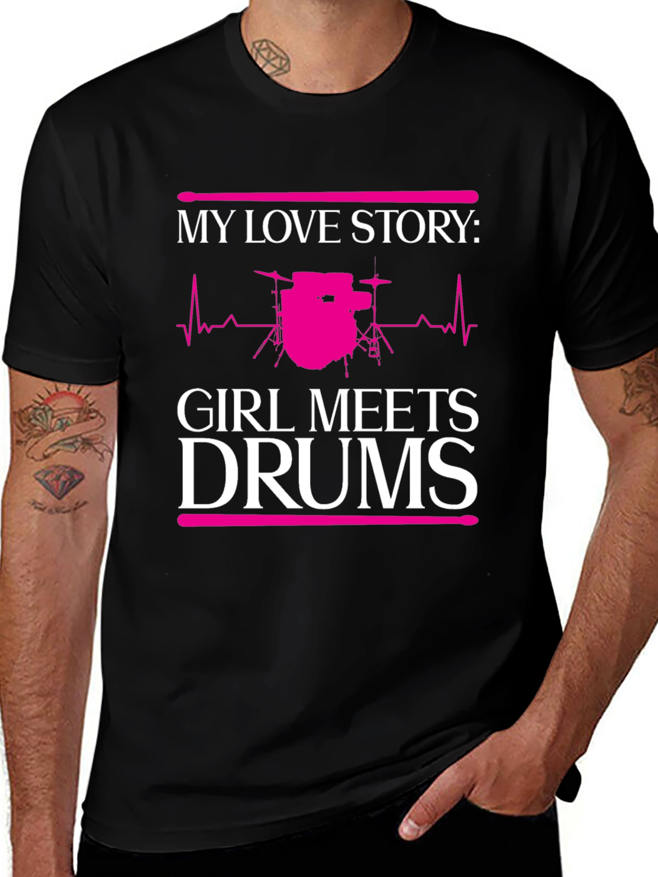 Variant 8 of Girl Meets Drums T-Shirt
