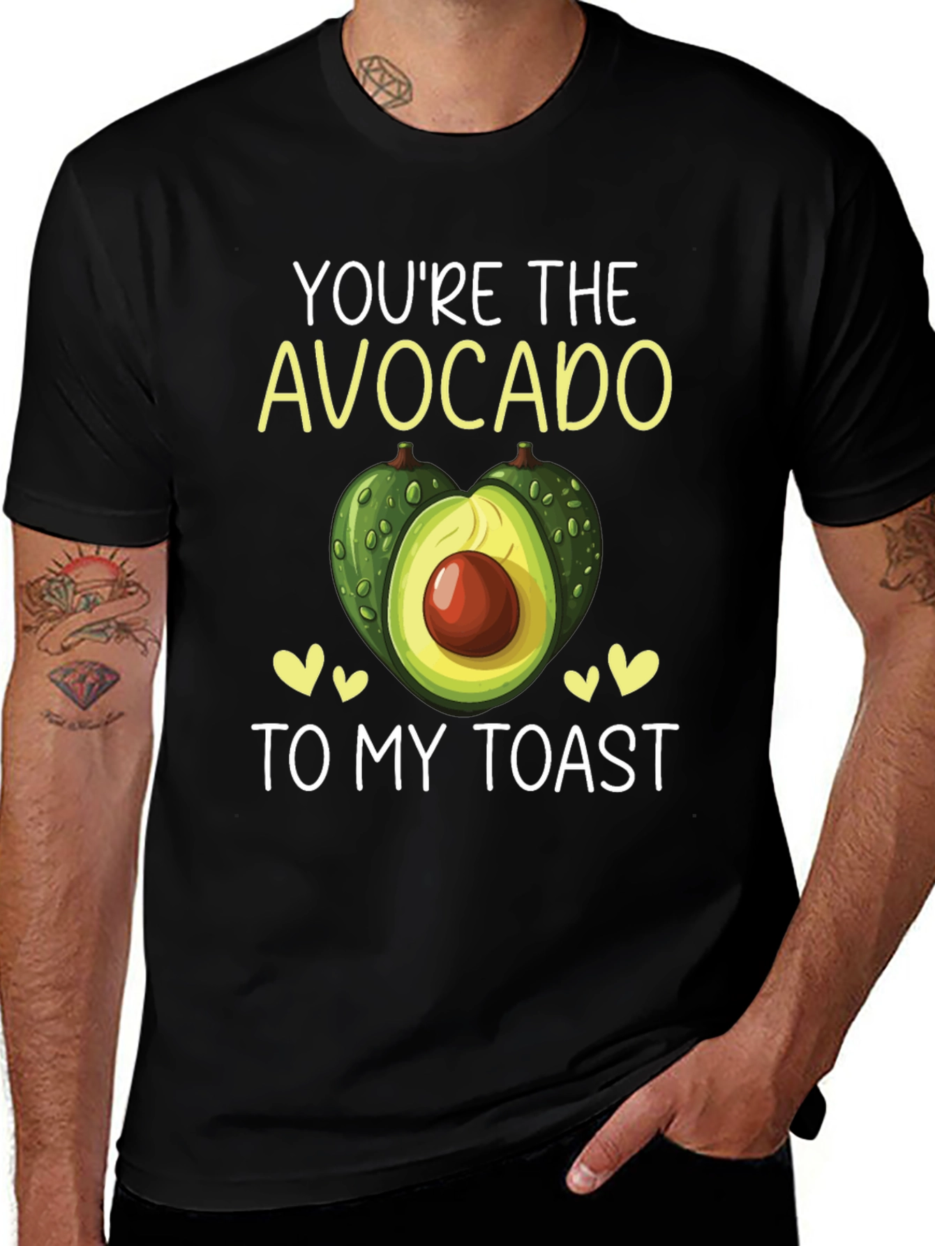 Black You're the Avocado to My Toast T-Shirt main image