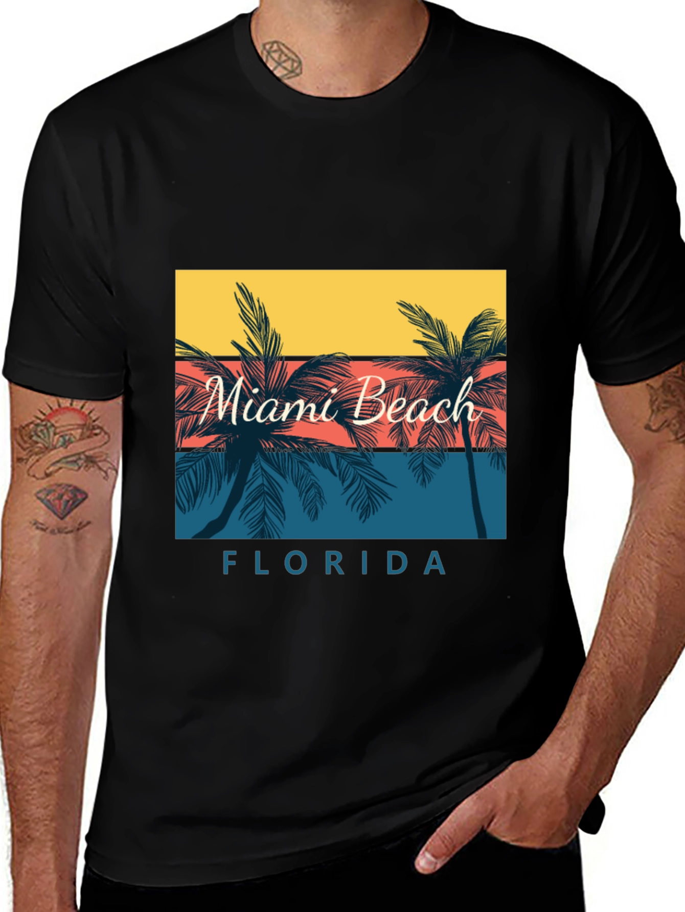 Variant 12 of Miami Beach Florida Graphic T-Shirt