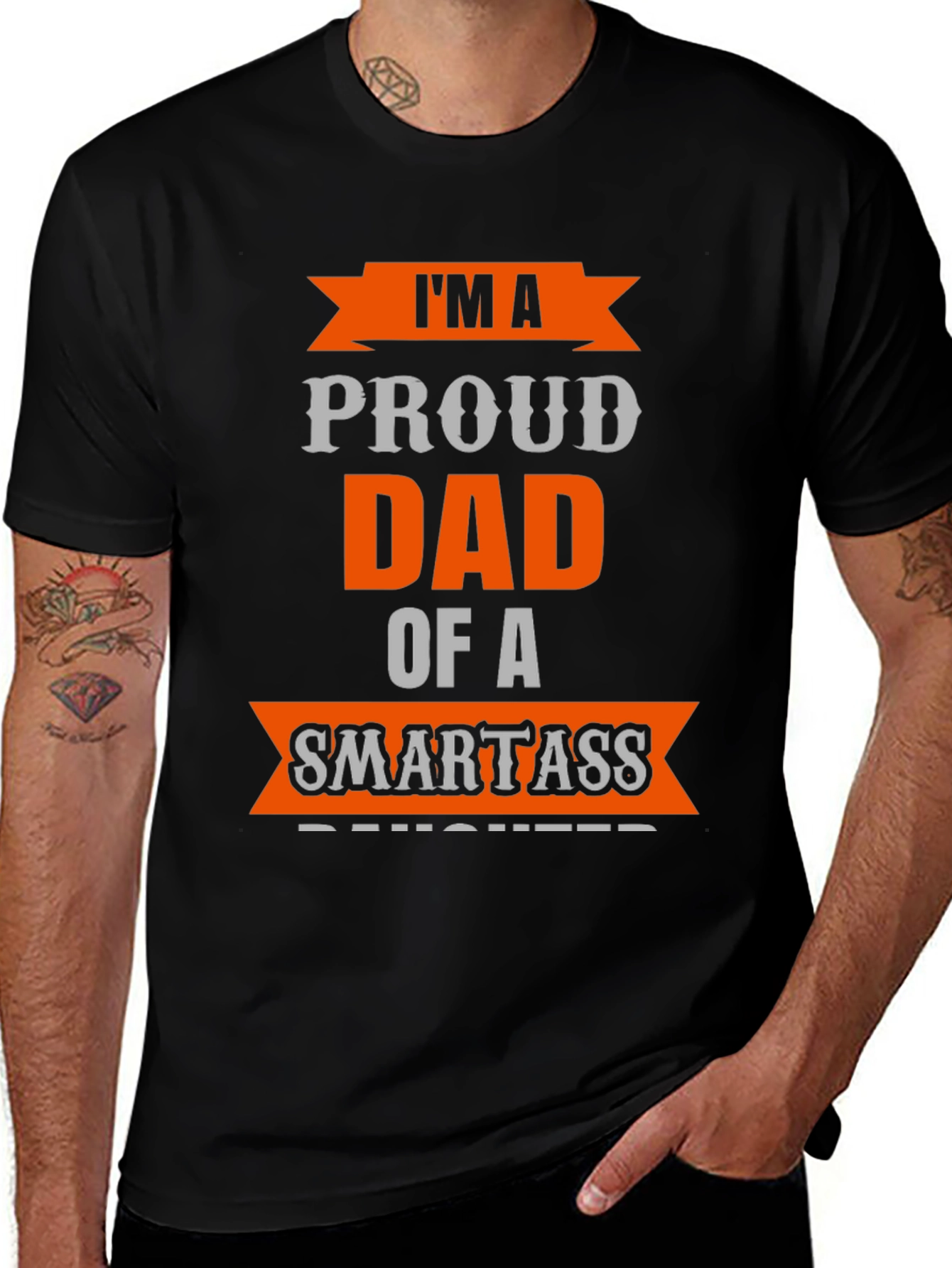 Variant 15 of Proud Dad of a Smartass Daughter T-Shirt
