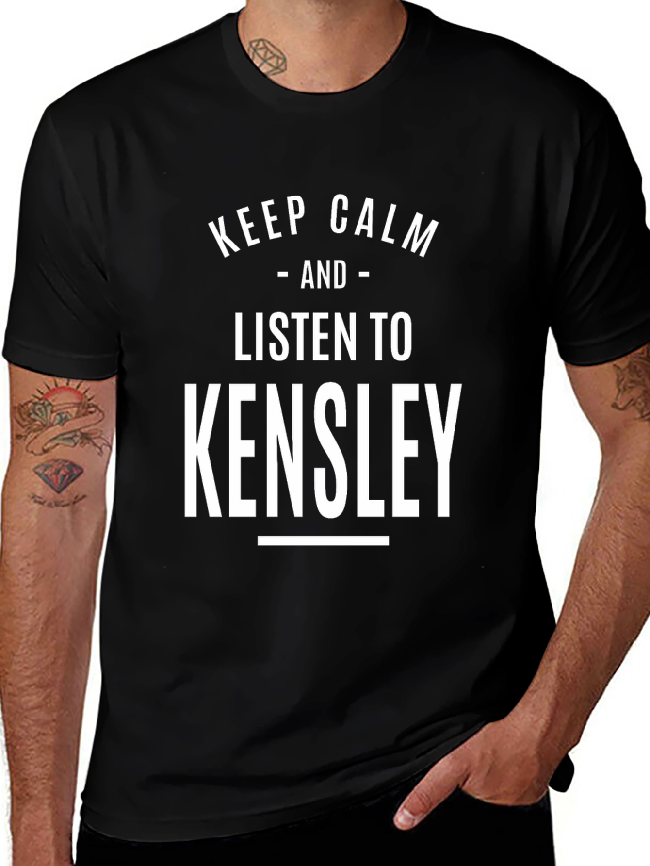 Variant 10 of Keep Calm and Listen to Kensley T-Shirt
