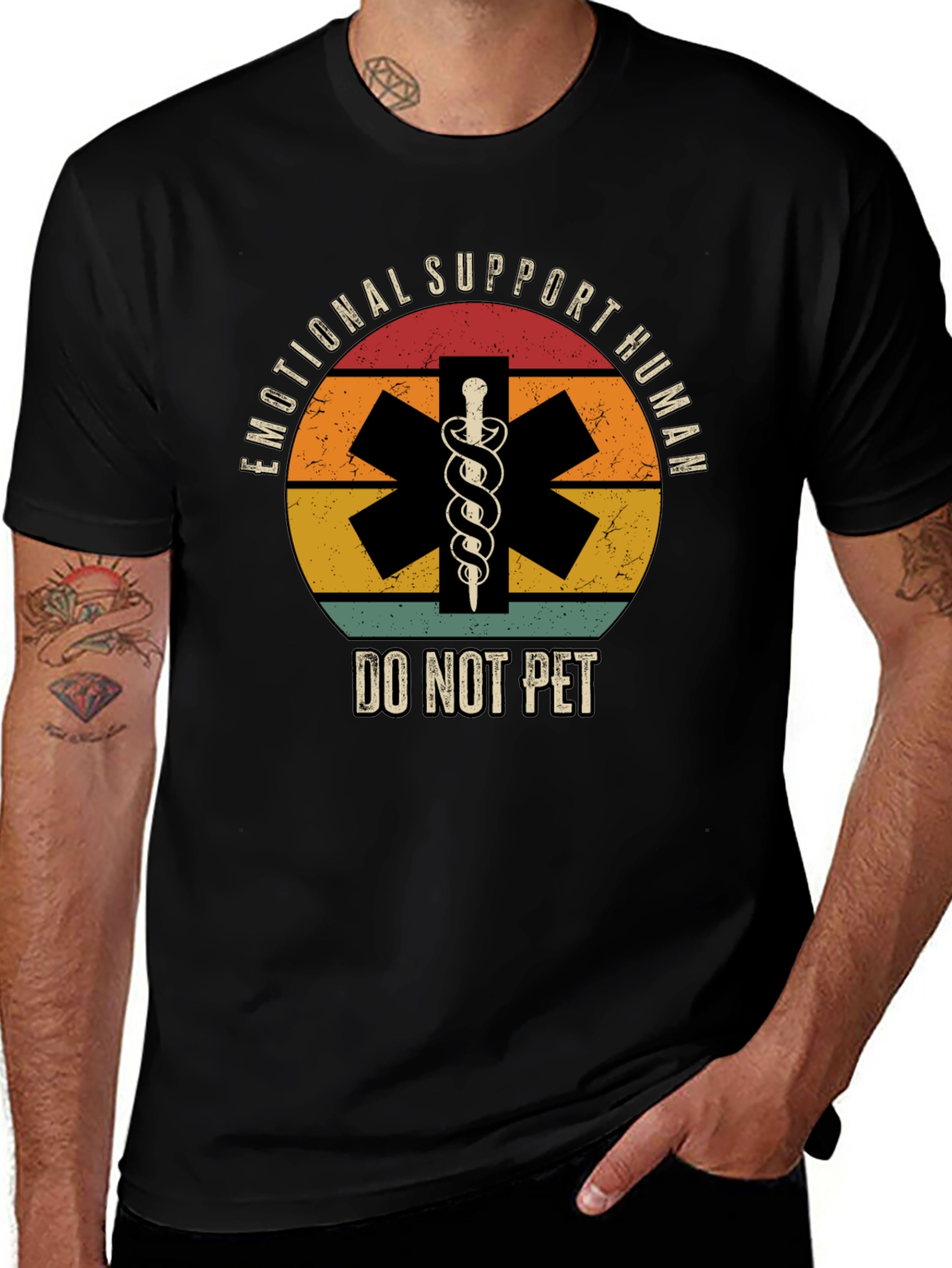 Emotional Support Human T-Shirt - Do Not Pet