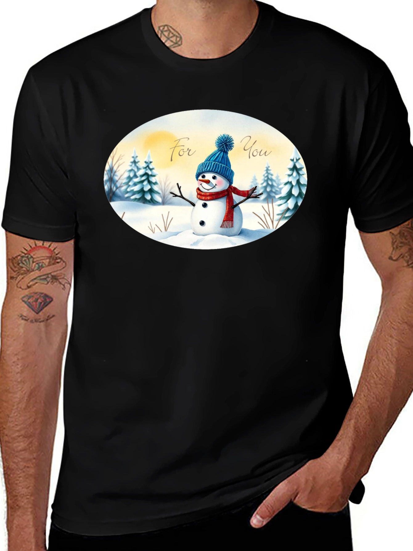 Snowman "For You" Graphic Tee