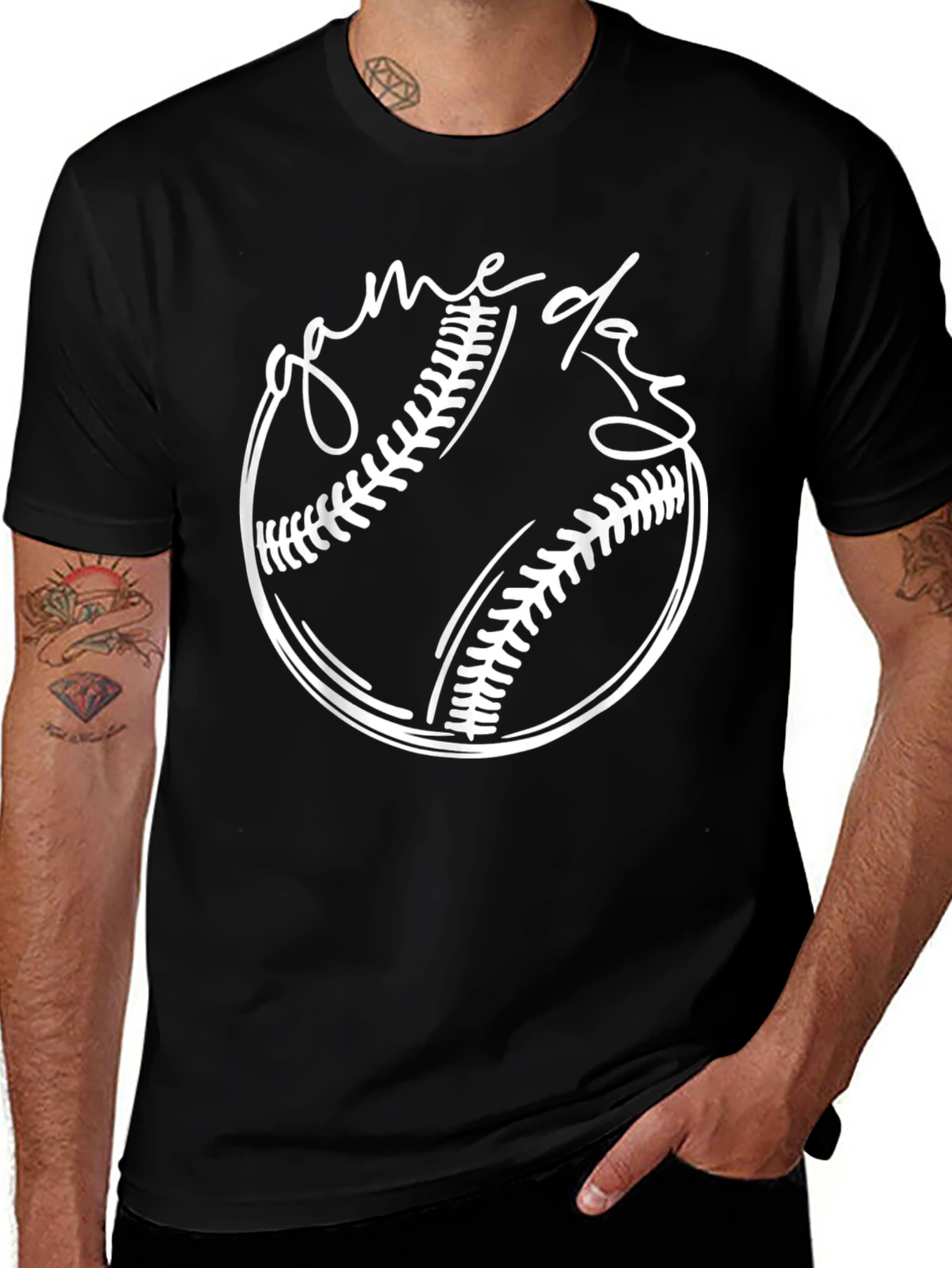 Variant 4 of Game Day Baseball T-Shirt