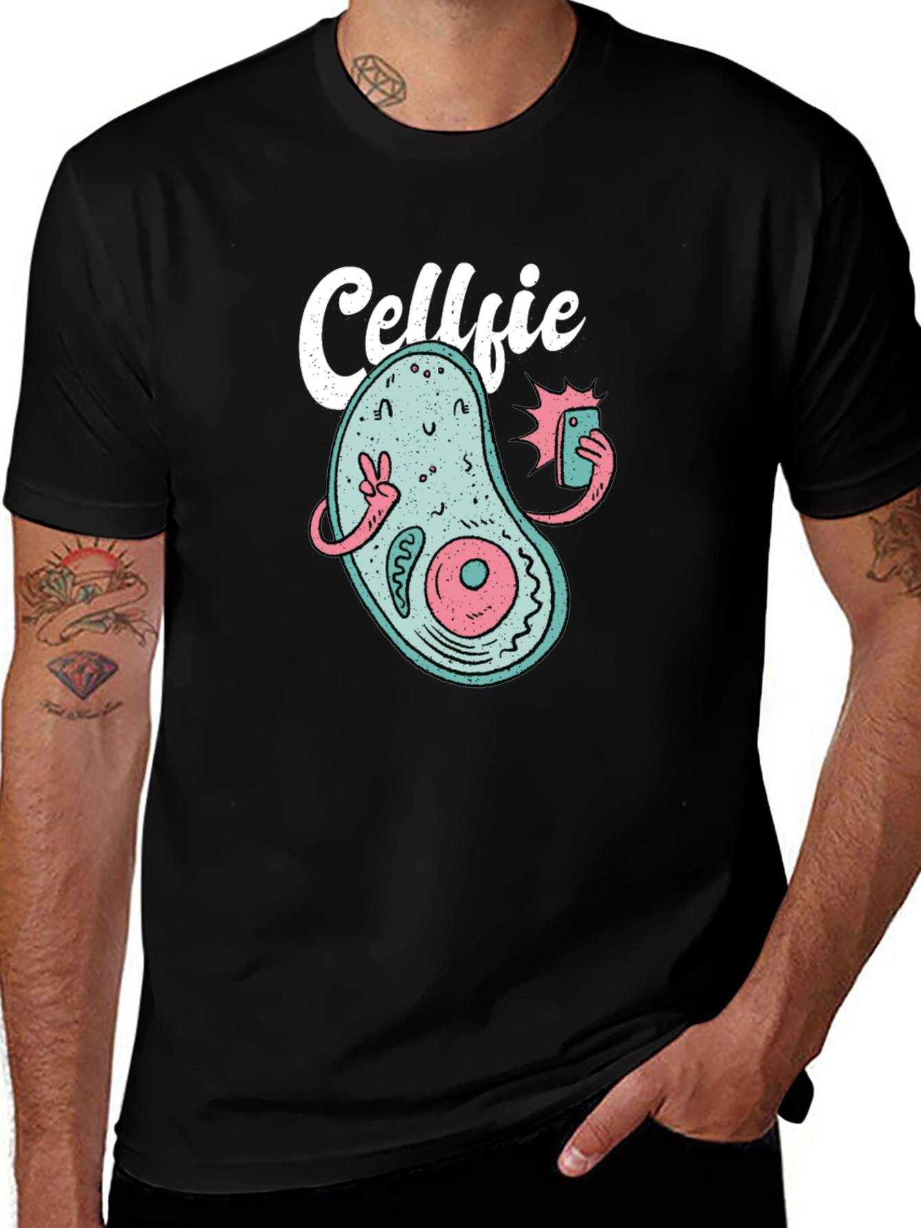 Cellfie Graphic T-Shirt - Biology Humor Tee