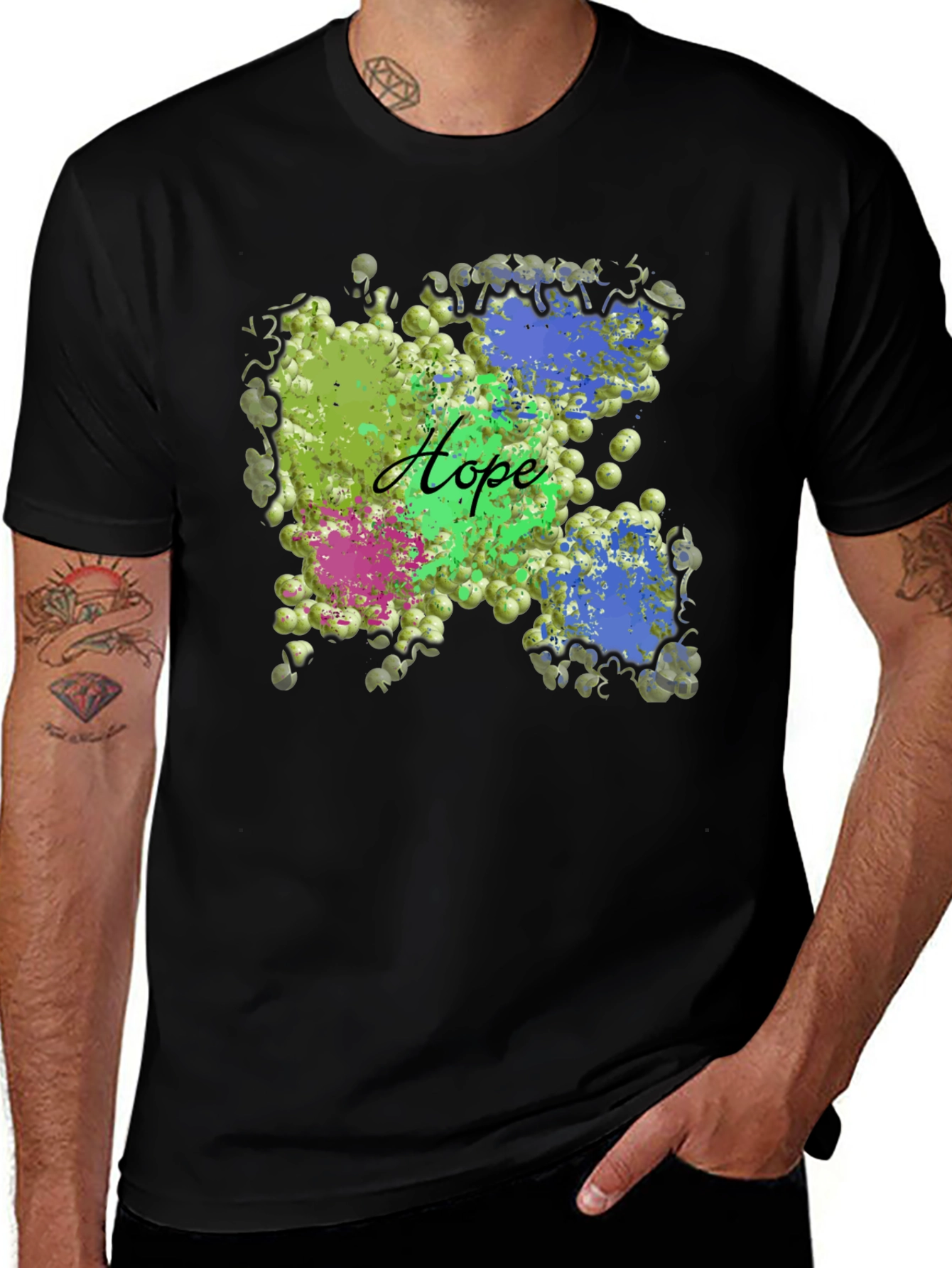 Variant 29 of Hope Molecule Graphic Tee - Uplifting Science T-Shirt