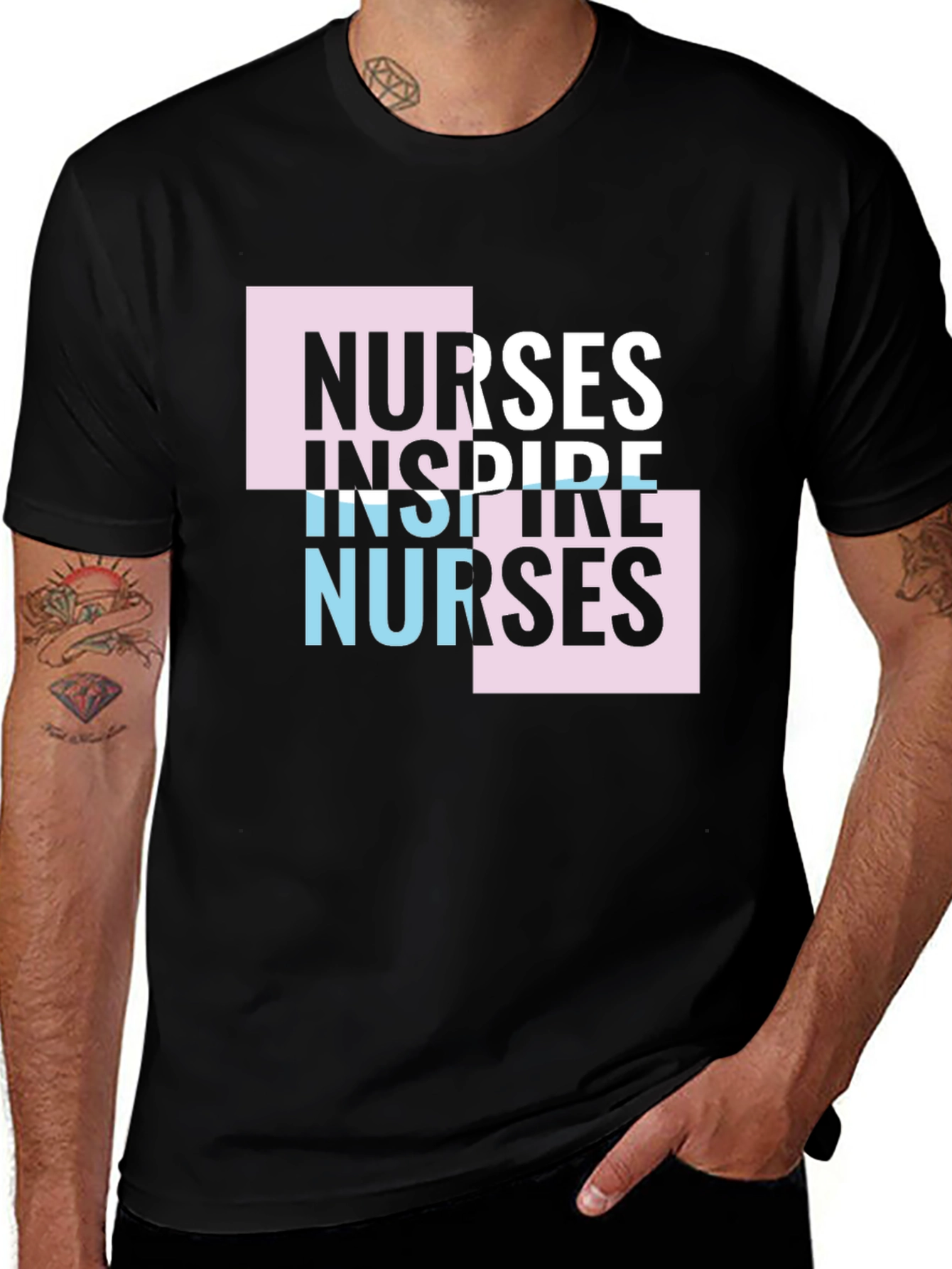 Variant 25 of Nurses Inspire Nurses Graphic T-Shirt