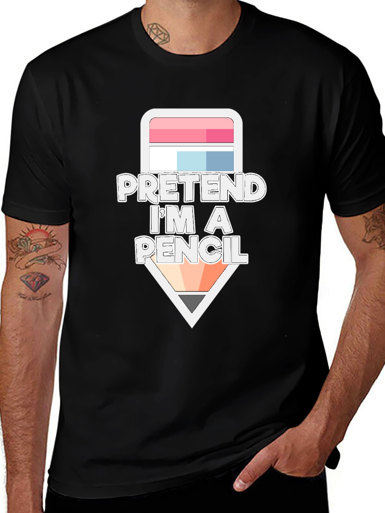 Variant 6 of Pretend I'm a Pencil Funny Graphic T-Shirt