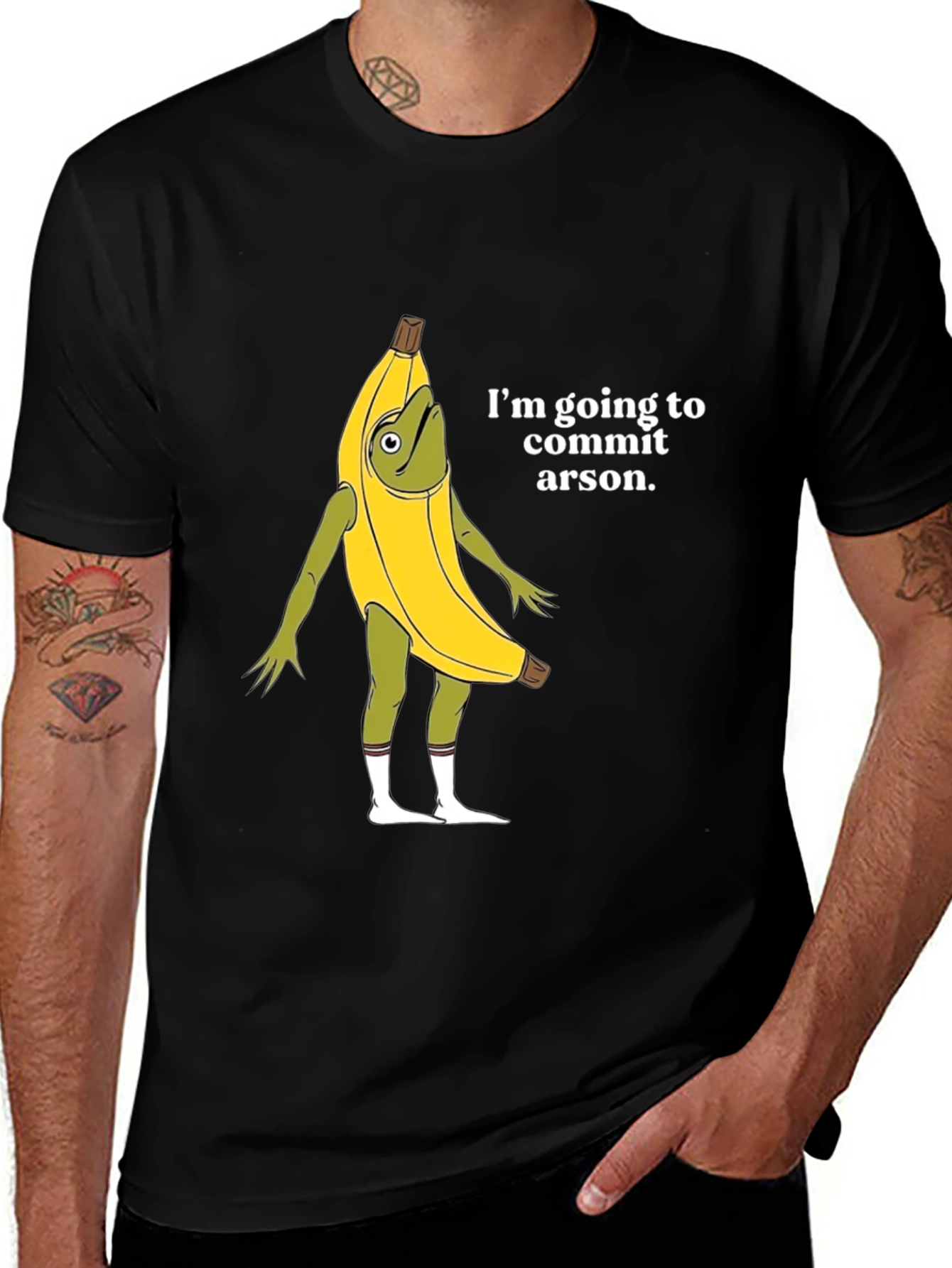 Variant 13 of Arson Banana Graphic Tee - Funny Novelty Shirt