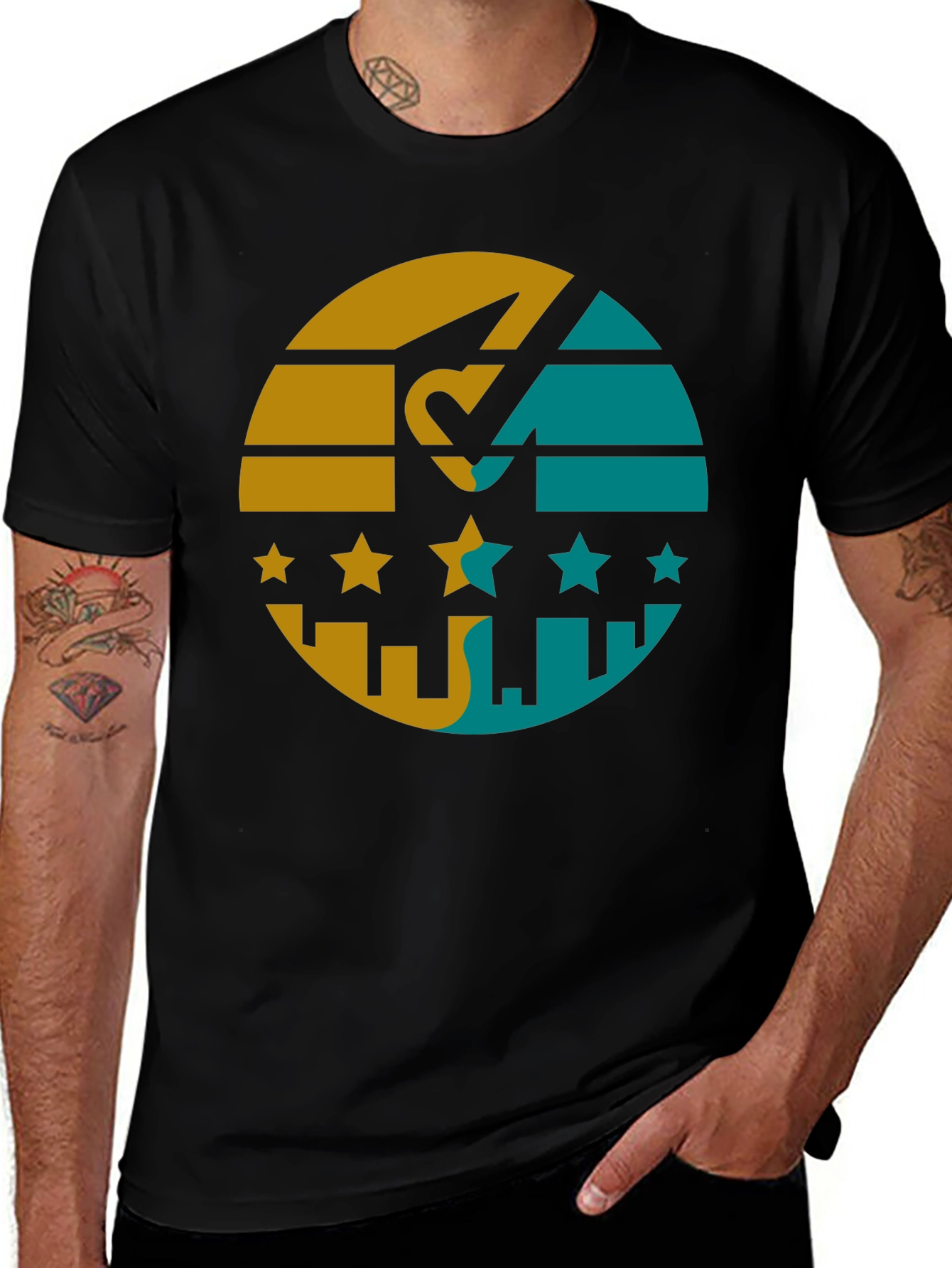Variant 20 of Retro Cityscape Graphic Tee