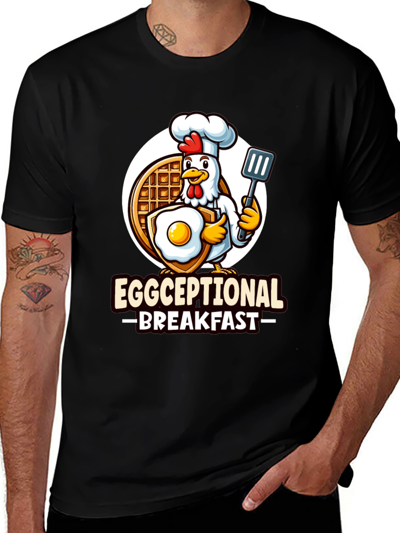 Variant 24 of Eggceptional Breakfast T-Shirt - Chicken Chef!