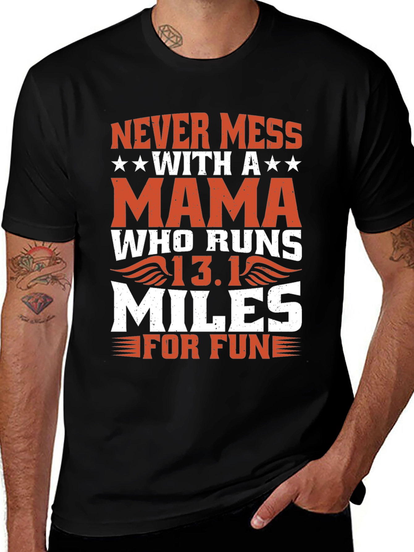 Never Mess With a Mama Who Runs T-Shirt