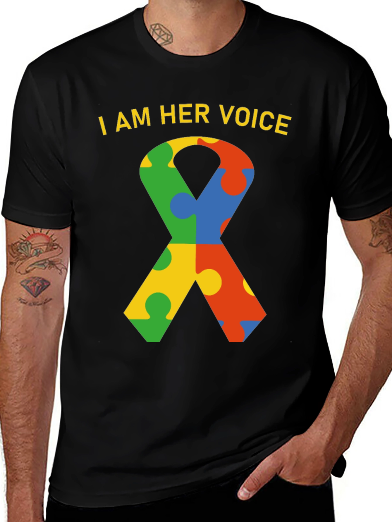 Autism Awareness T-Shirt - I am Her Voice