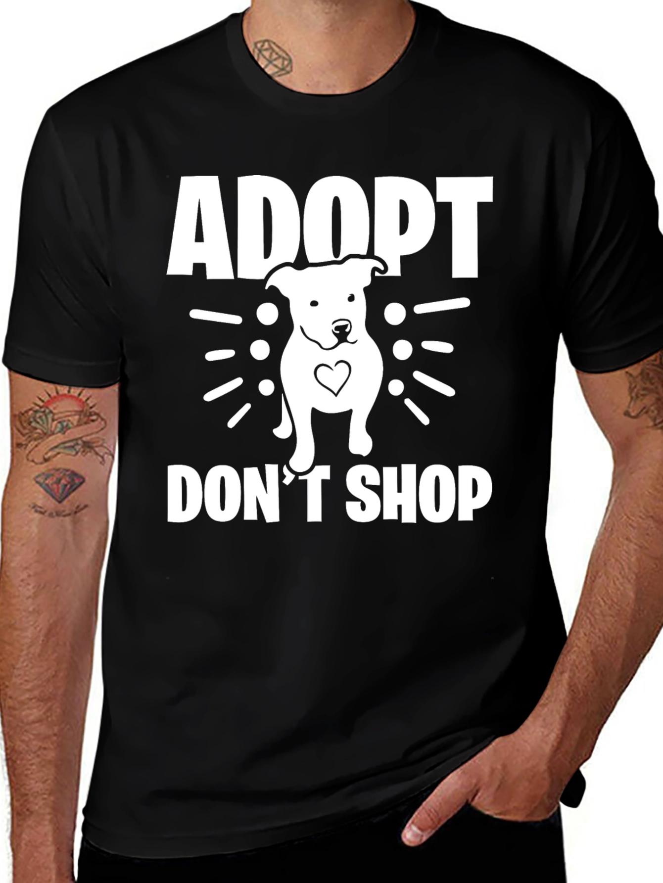 Variant 11 of Adopt Don't Shop T-Shirt - Dog Rescue Tee