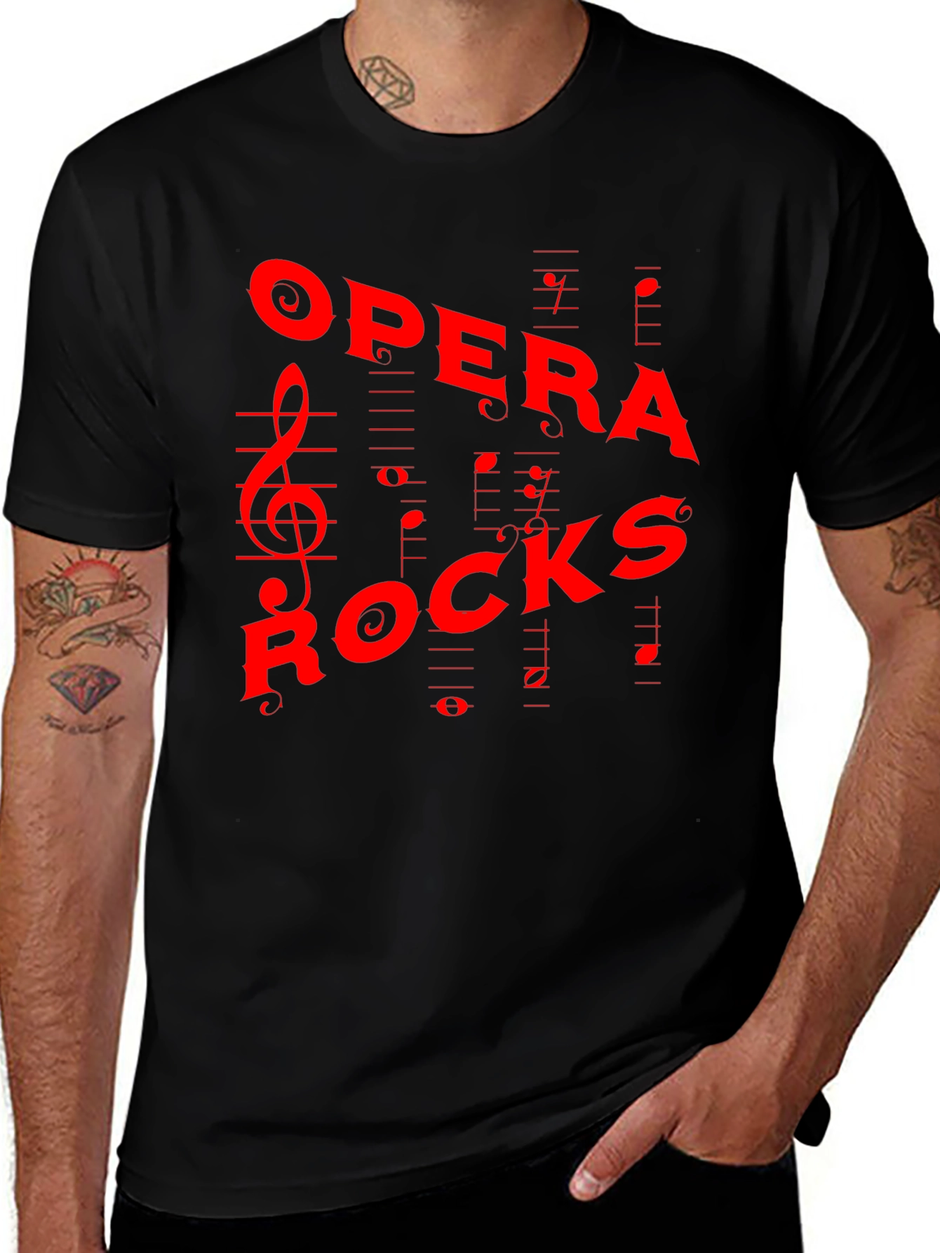 Variant 11 of Opera Rocks Graphic Tee - Music Lover Shirt